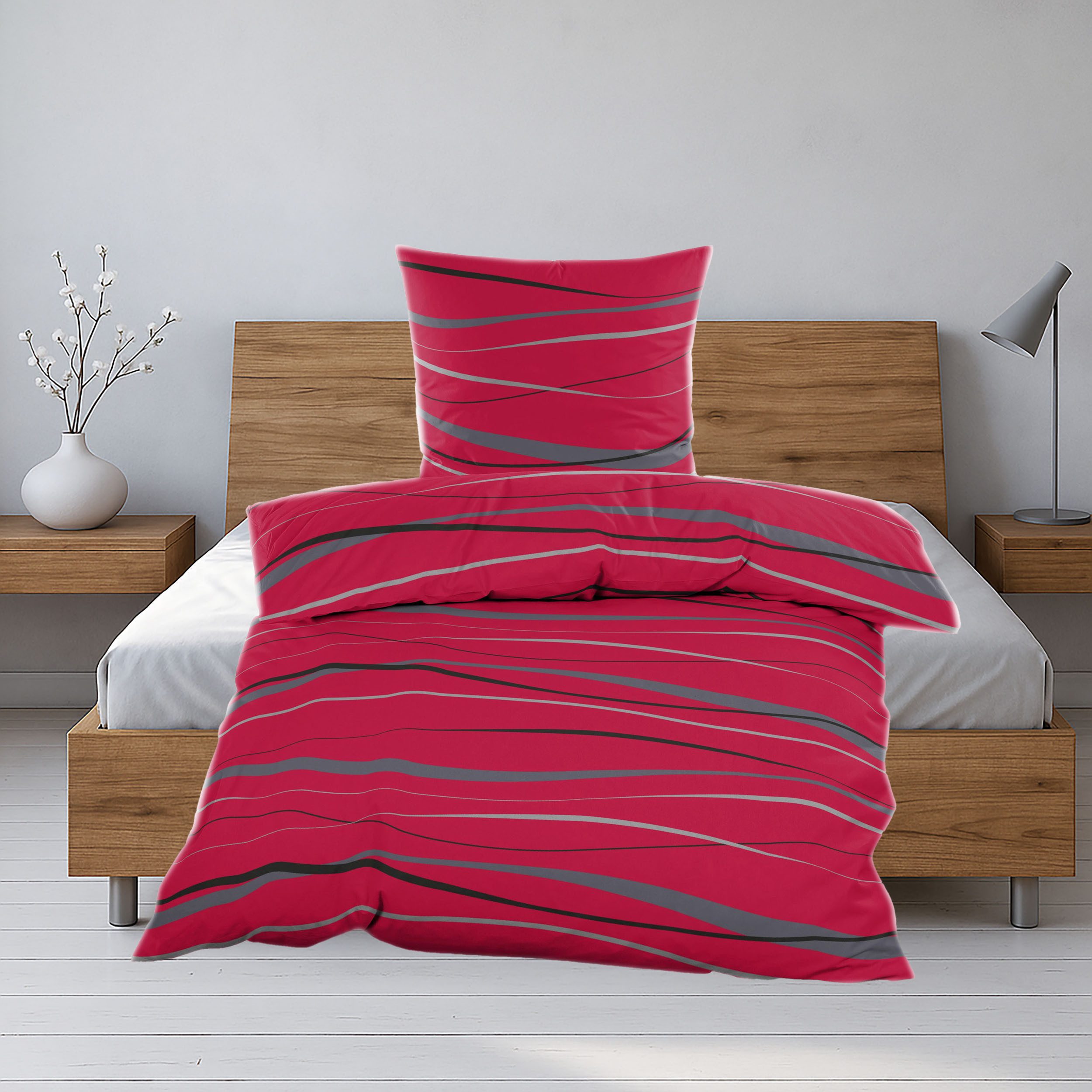 Casa Colori Bettwäsche Biber Bettwäsche 135x200 günstig online kaufen