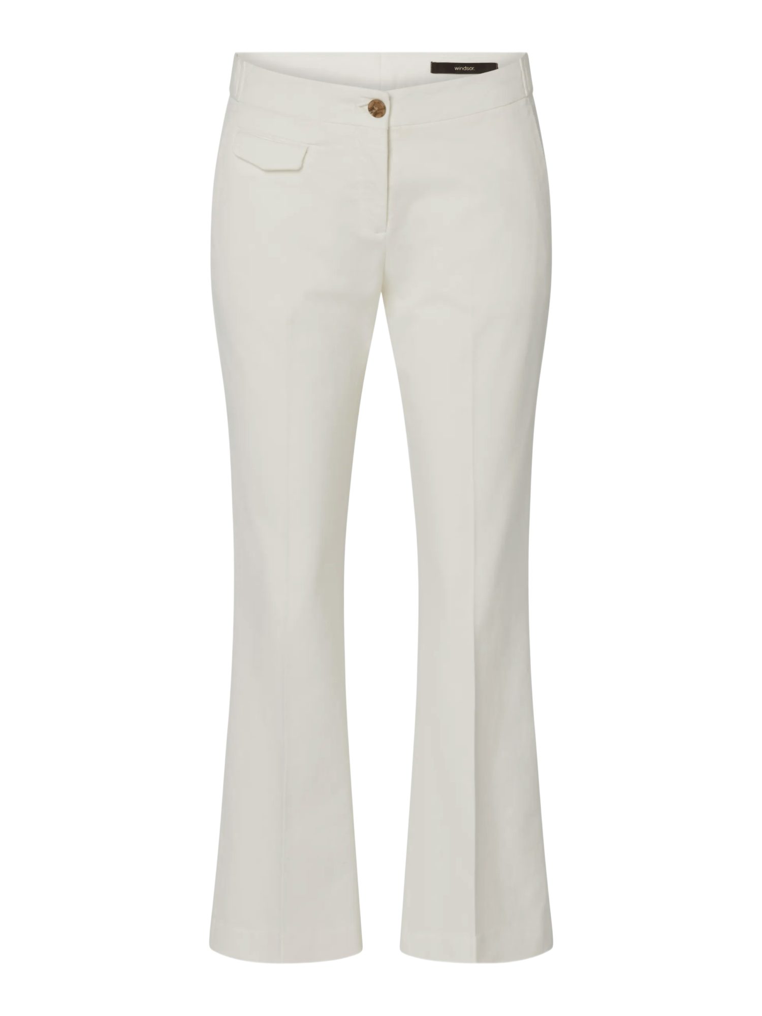 Windsor Stoffhose weiß,Casual,Baumwolle,Unifarben,Regular Fit