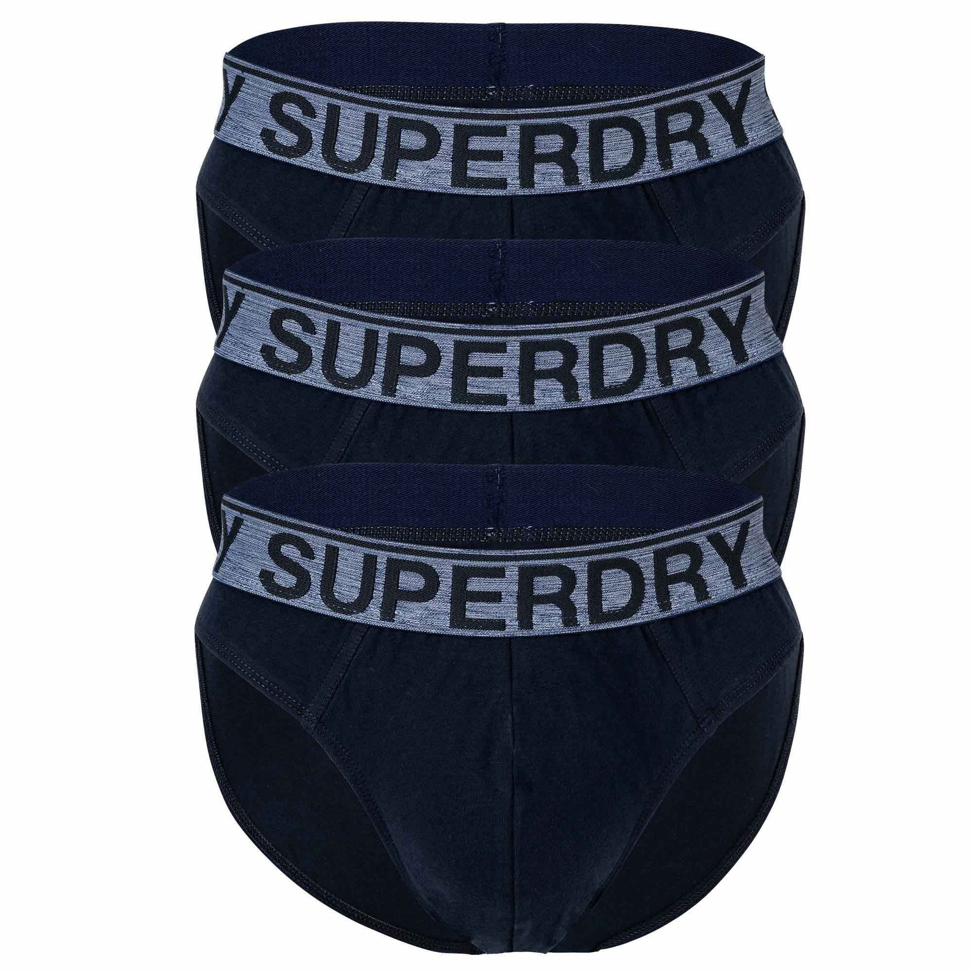 Dunkelblau Slips, Herren Superdry - 3er TRIPLE Slip PACK Pack BRIEF