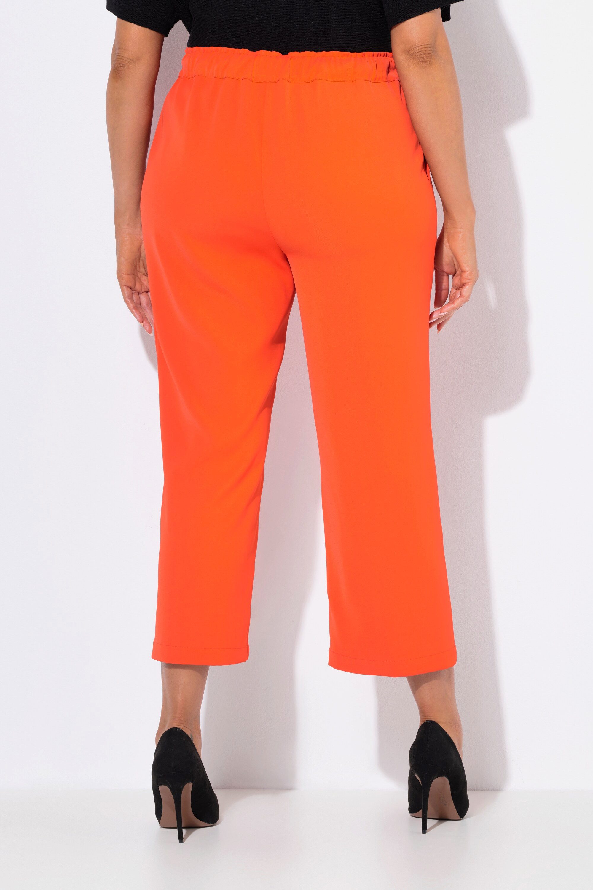 Ulla Popken Schlupfhose 7/8-Hose Bügelfalten Elastikbund
