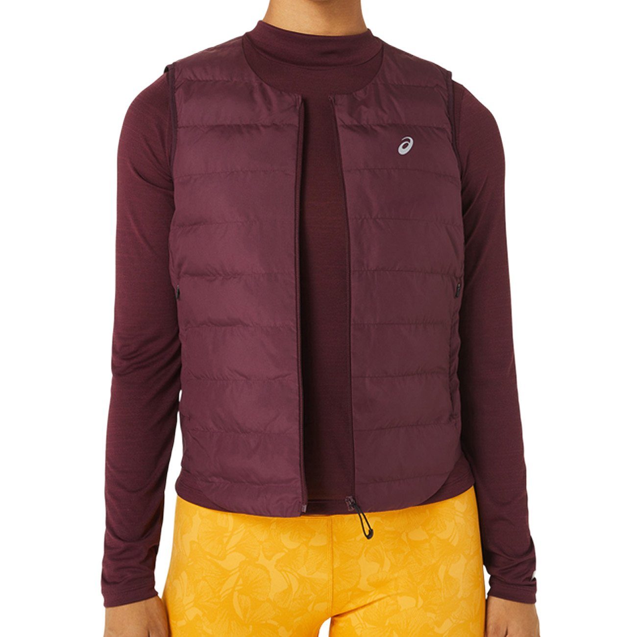 Asics Funktionsjacke Asics Runkoyo Padded Vest Damen Deep Mars