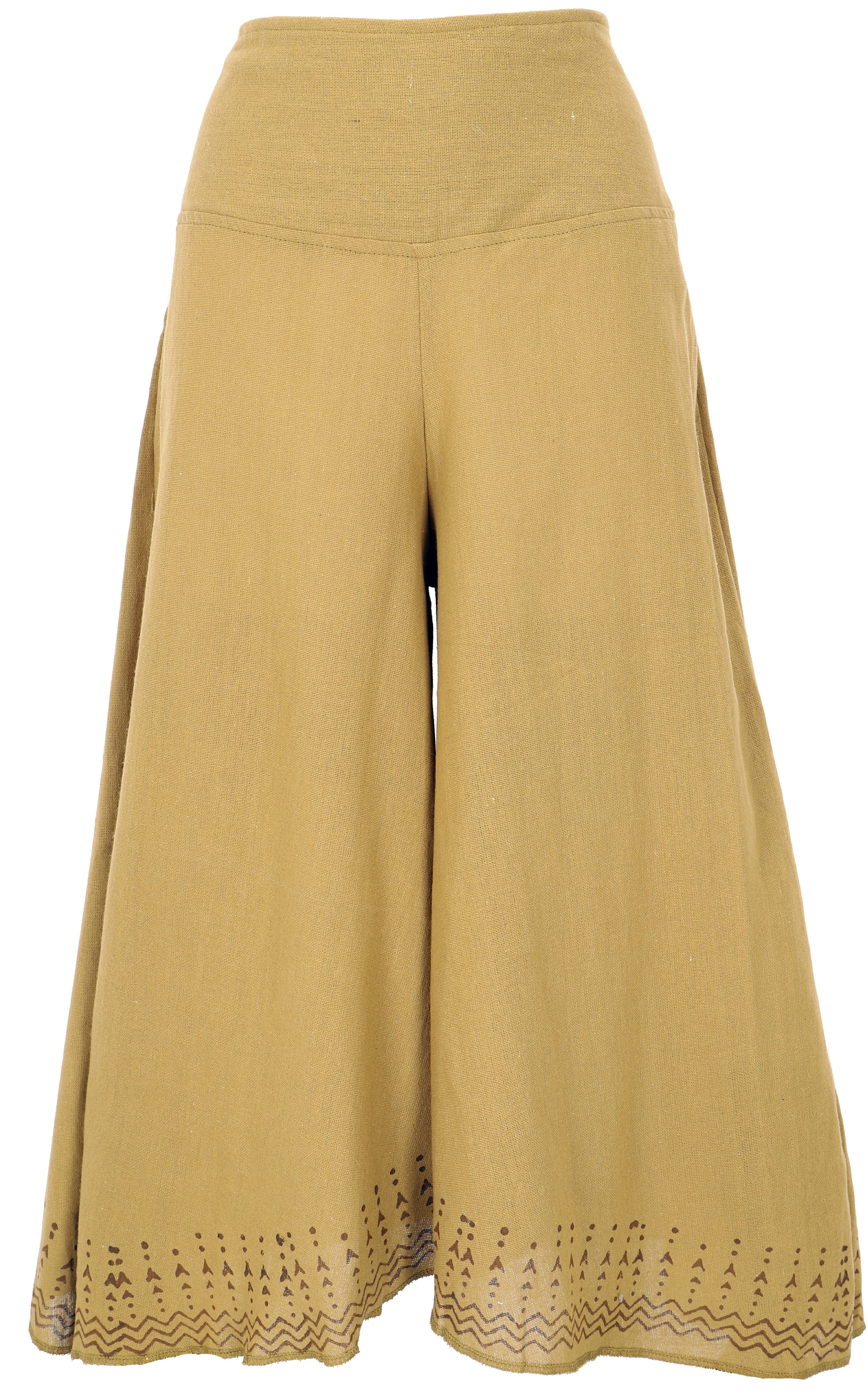 Guru-Shop Relaxhose Palazzohose, 3/4 Hosenrock, bedruckte.. günstig online kaufen