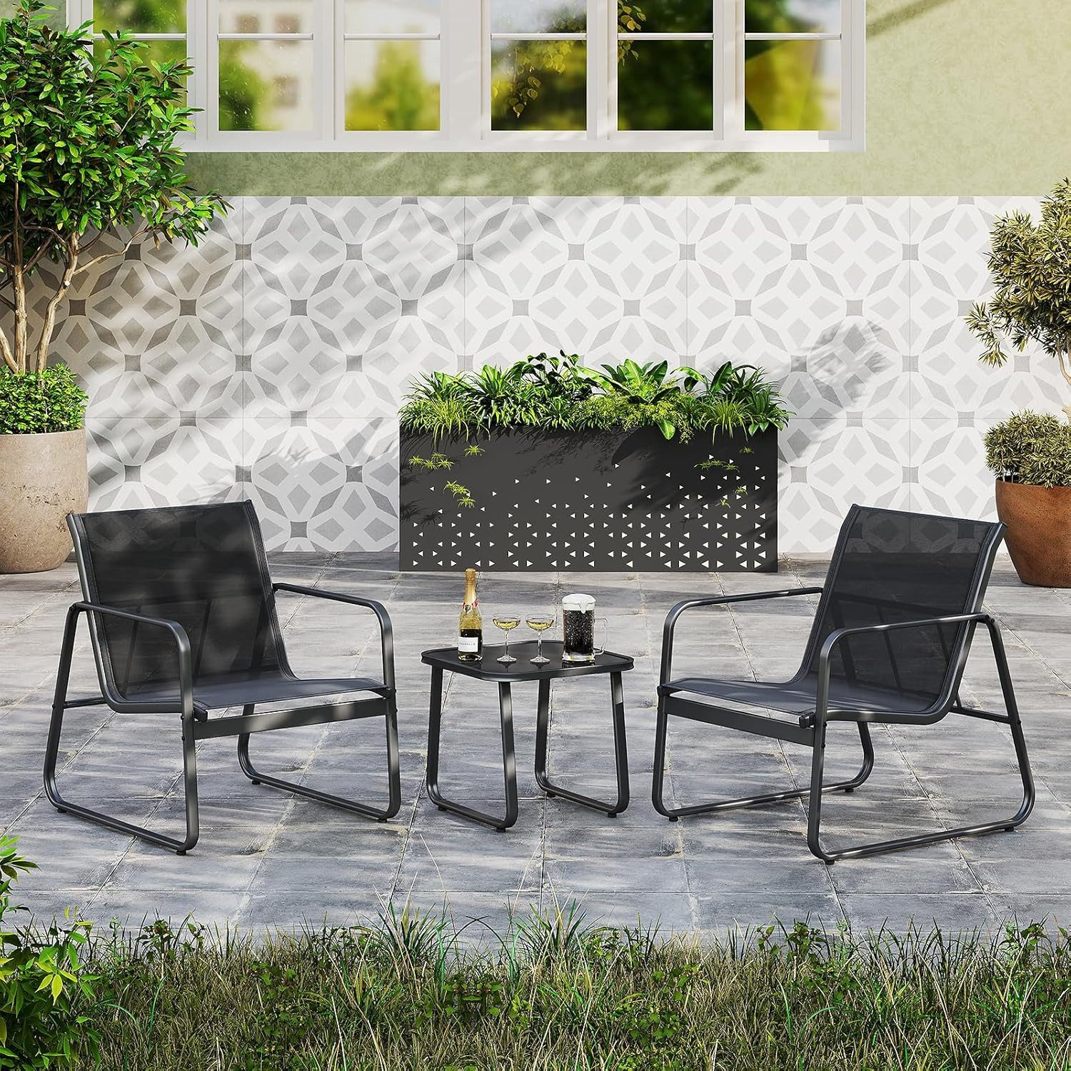 KOMFOTTEU Balkonset, (3-tlg), Gartenmöbel Bistroset mit günstig online kaufen