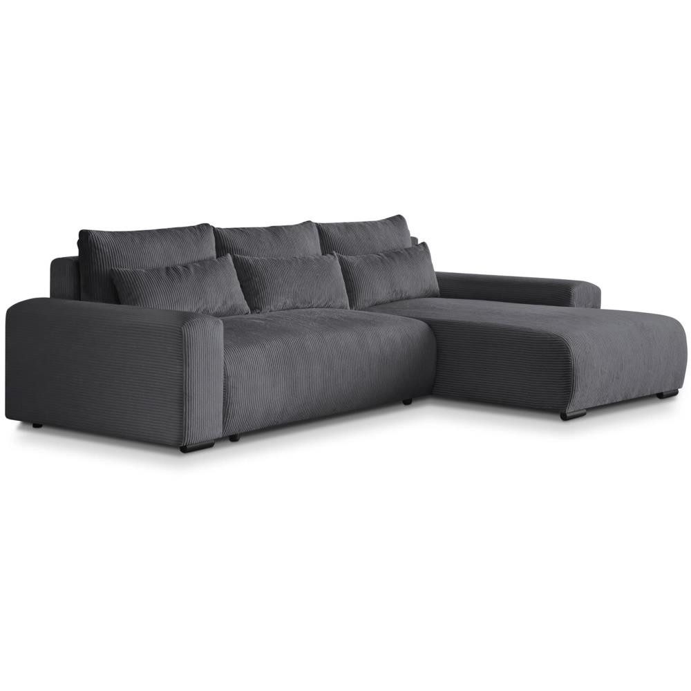 Beautysofa Ecksofa Benny, mit Schlaffunktion, Bettkasten, Wellenfedern, sti günstig online kaufen