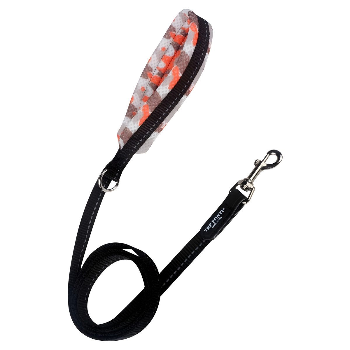 Tre Ponti Hundeleine Serie TP390 Leine ECONOMIC Mesh Camouflage mit Handgriff Mesh camoufla