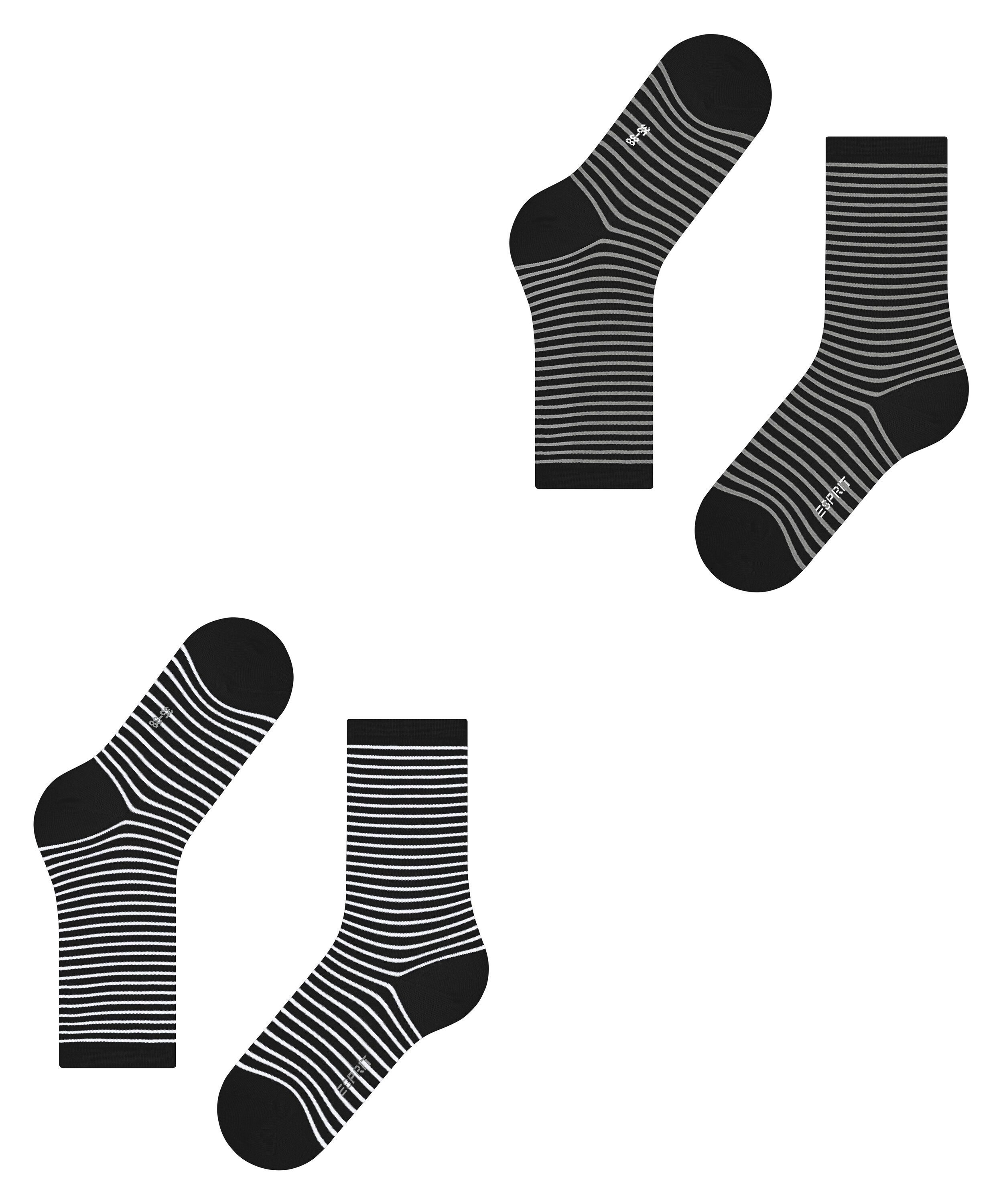 Esprit Socken Fine Line 2-Pack Socken (2-Paar)