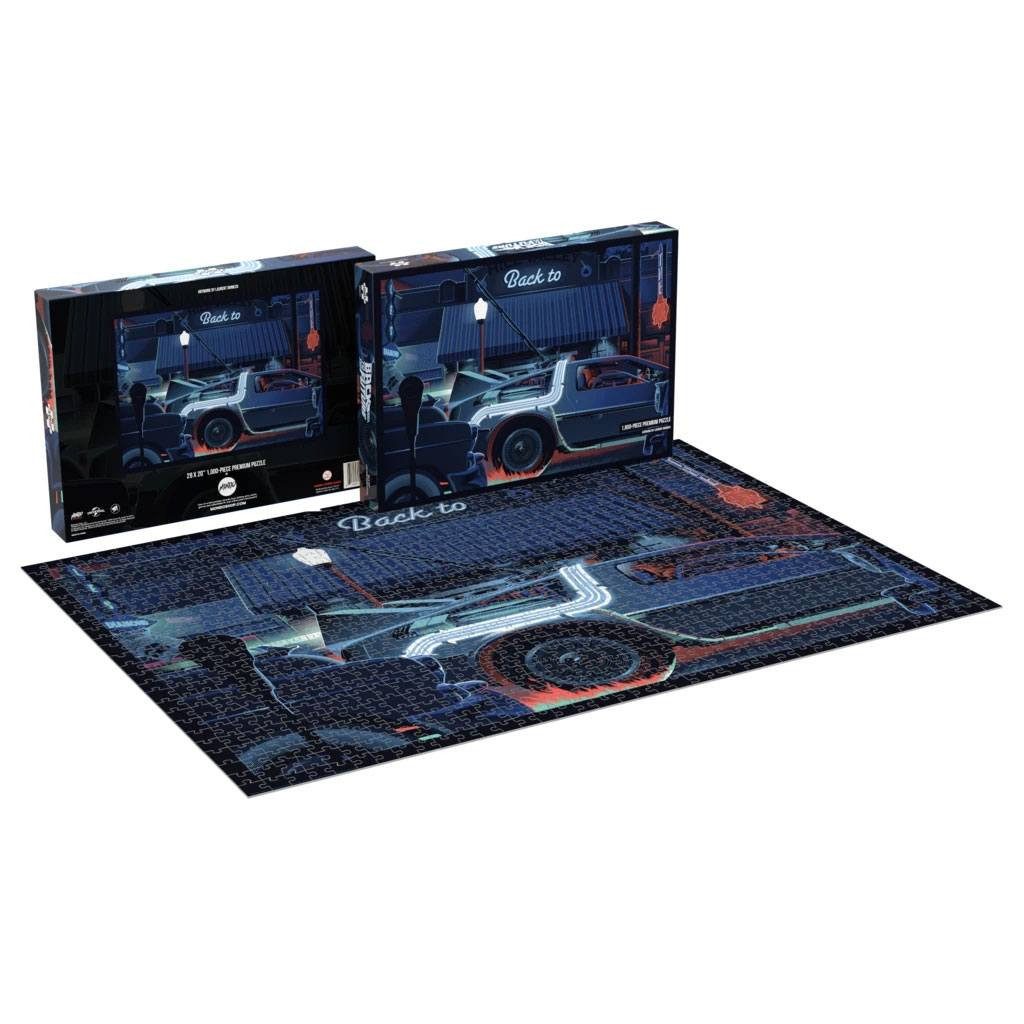 Mondo Puzzle Zurück in die Zukunft Puzzle DeLorean (1000 Teile), 1000 Puzzleteile