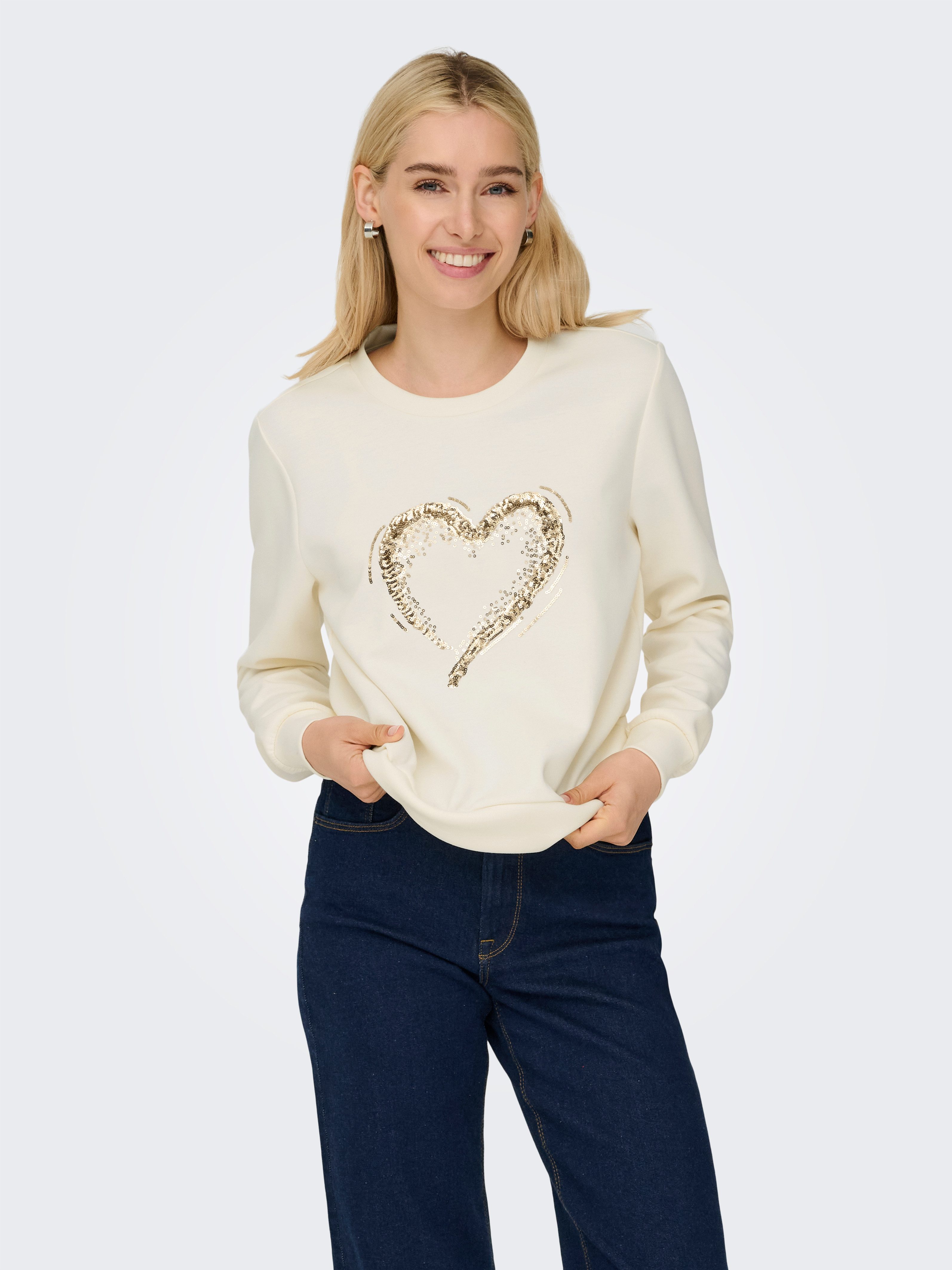 ONLY Sweatshirt ONLMARCY L/S O-NECK BOX günstig online kaufen