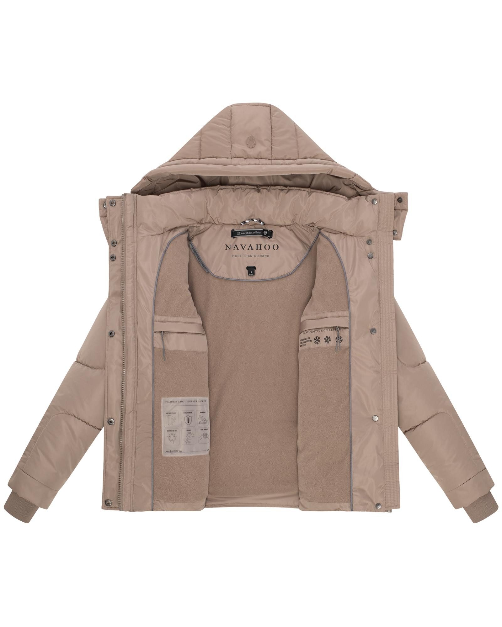 Navahoo Steppjacke Zauberlicht 14 Winterjacke mit abnehmbarer Kapuze und Fleece-Futter
