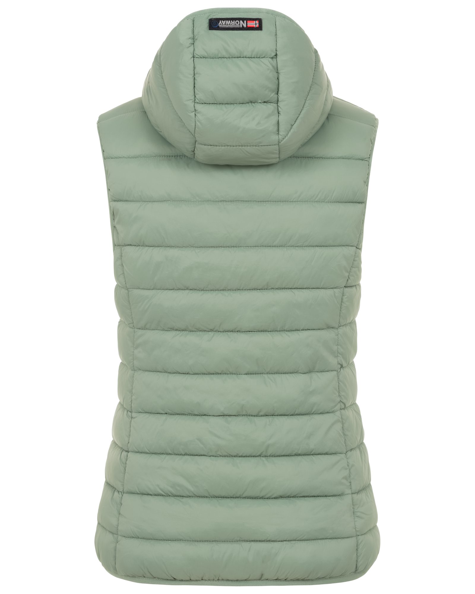 Geographical Norway Steppweste Damen Steppweste mit Kapuze Frühlings sportlich Übergangs Weste Herbst