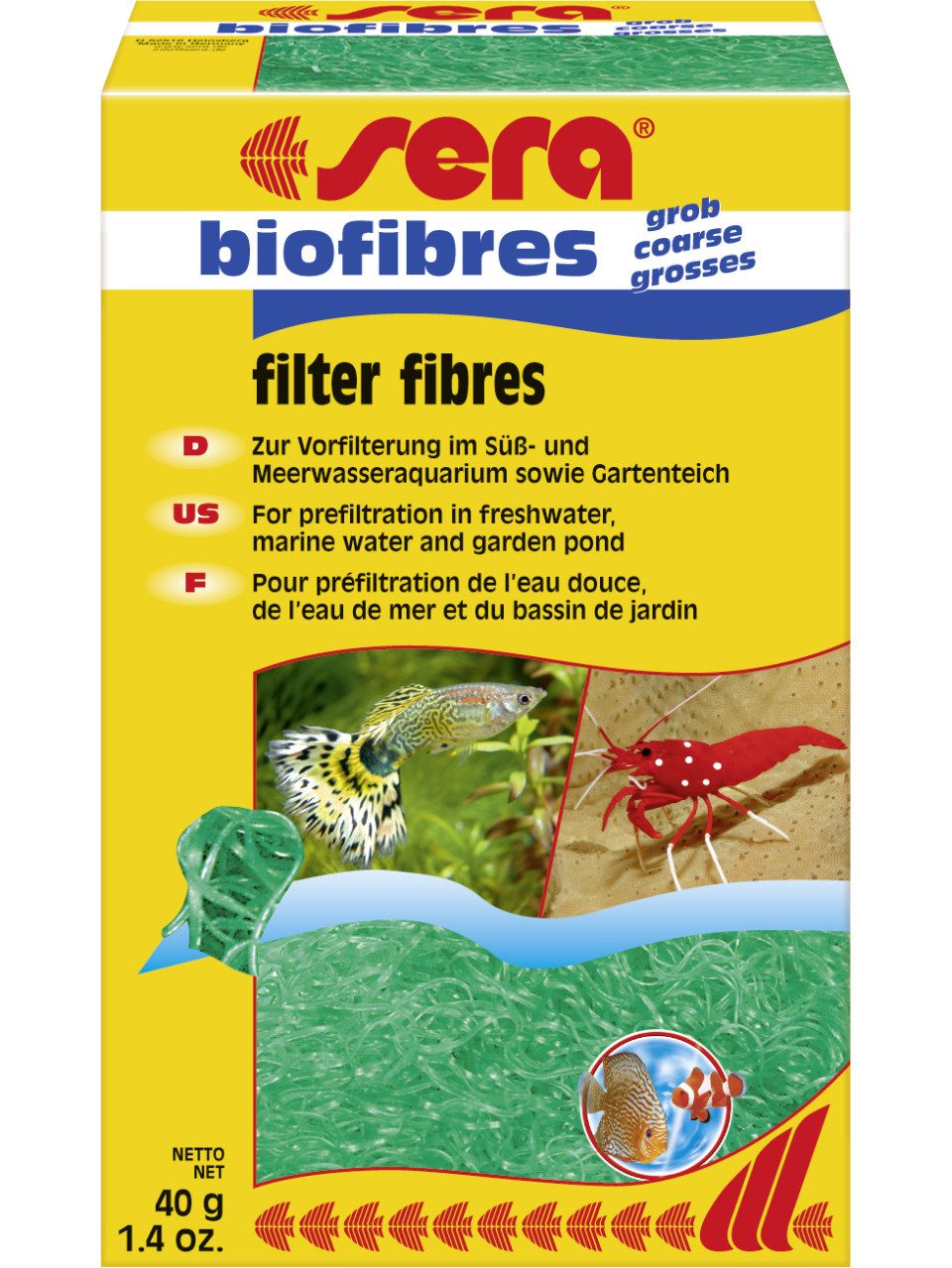 Sera Aquariumfilter Sera Aquariumzubehör Filtermedium biofibres grob