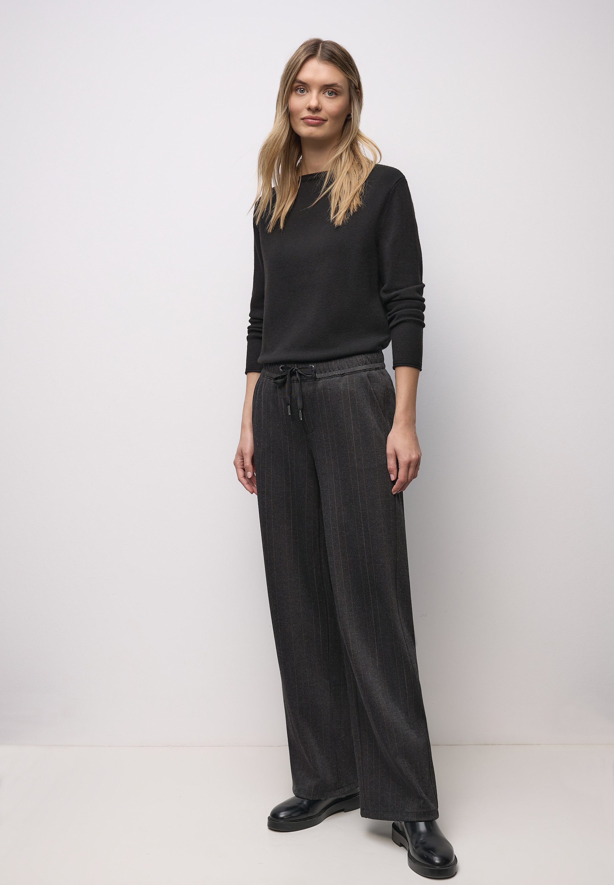 STREET ONE Stoffhose High Waist