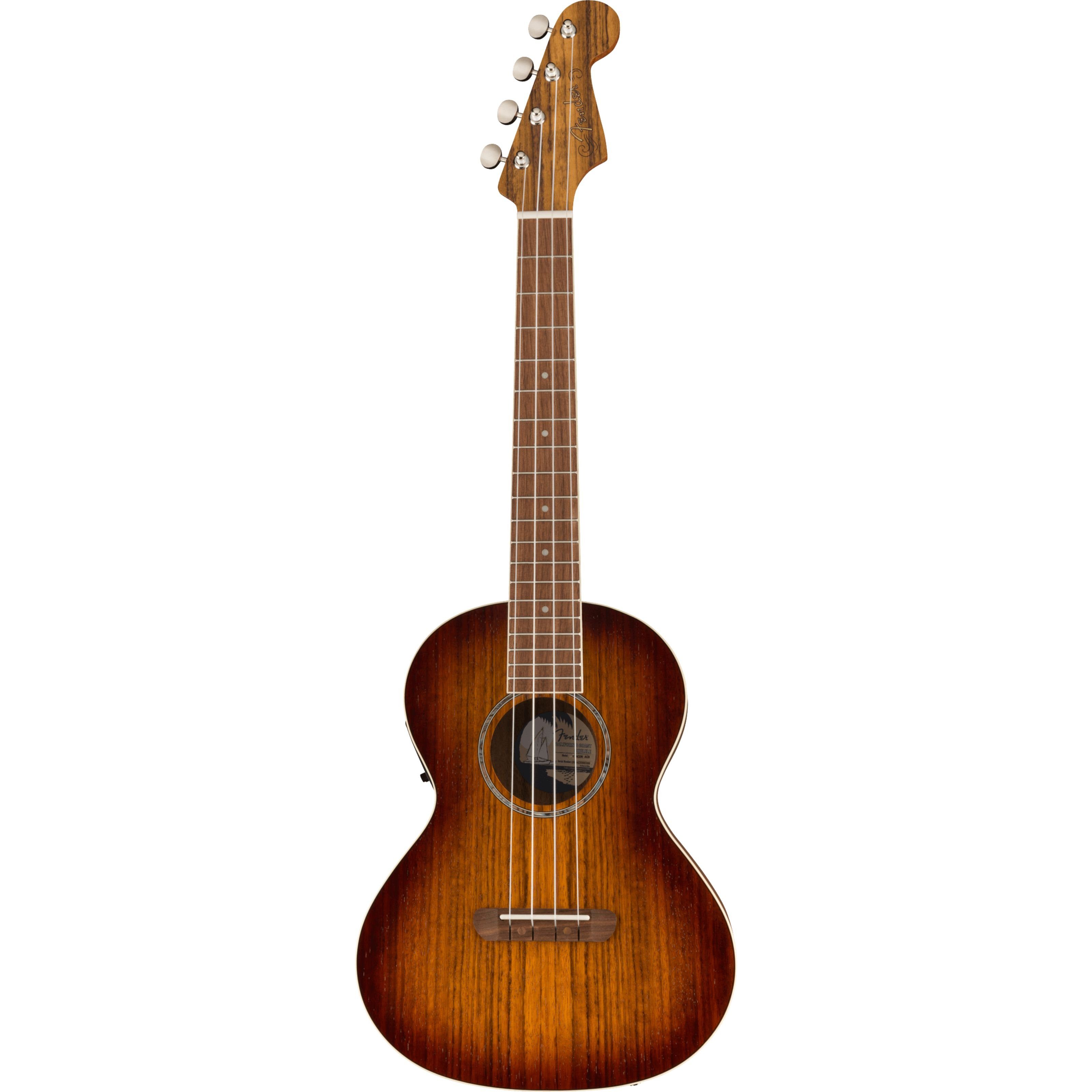 Fender Ukulele, Ukulelen, Tenor Ukulelen, Rincon Tenor Ukulele Aged Cognac Burst - Tenor Ukulele