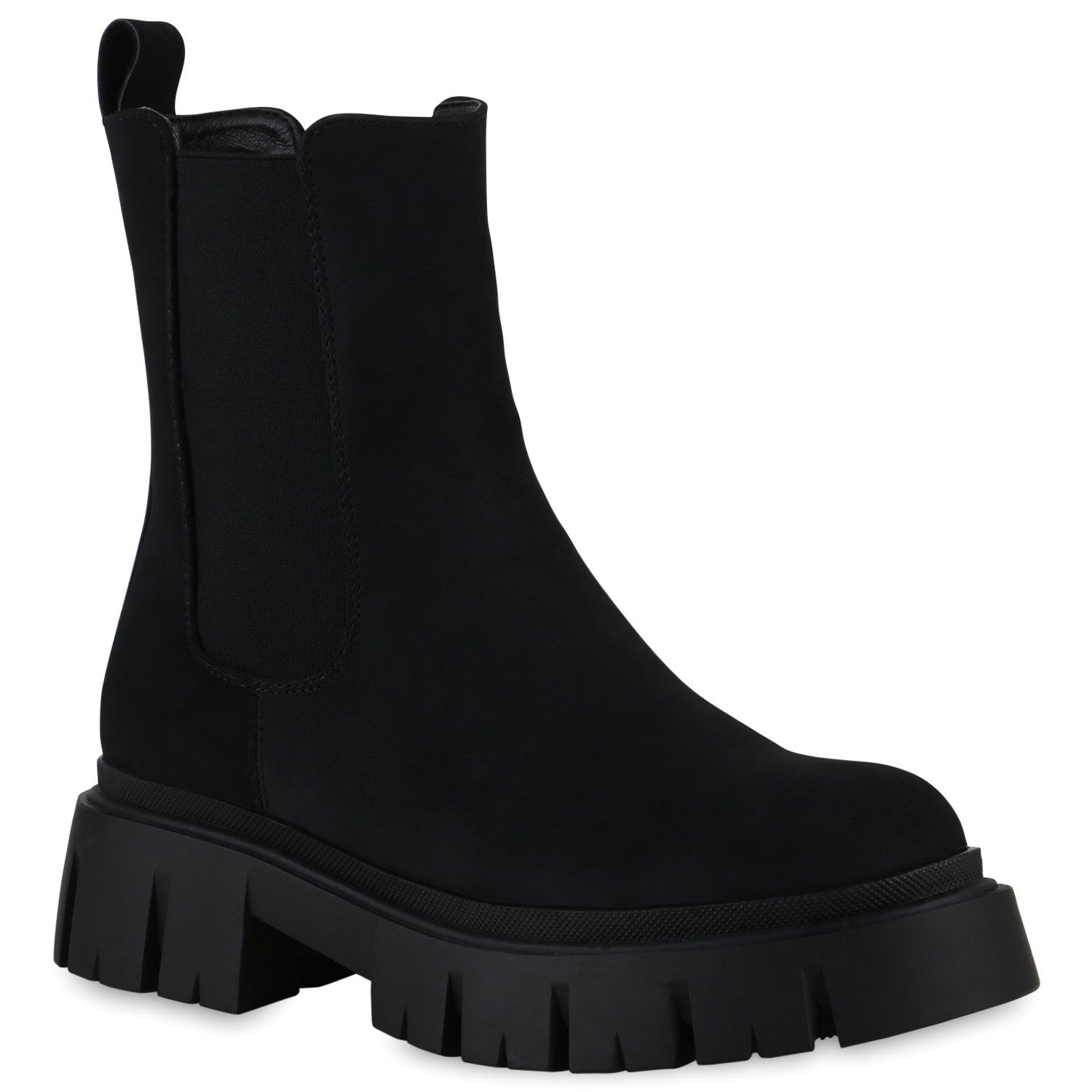VAN HILL 839534 Plateaustiefelette Damen Plateau Boots Півчобітки Profil-Sohle Stiefel