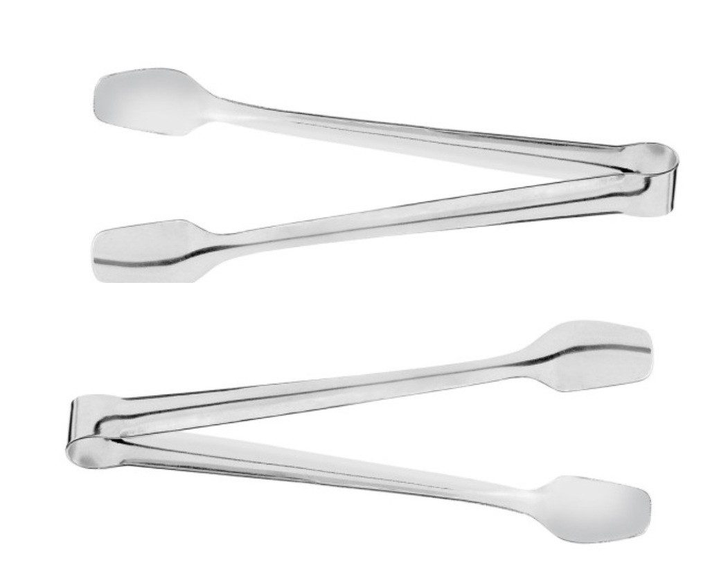 Lauterjung Zuckerzange 2 x für Würfelzucker Eiswürfelzange Edelstahl Rostfrei 11cm