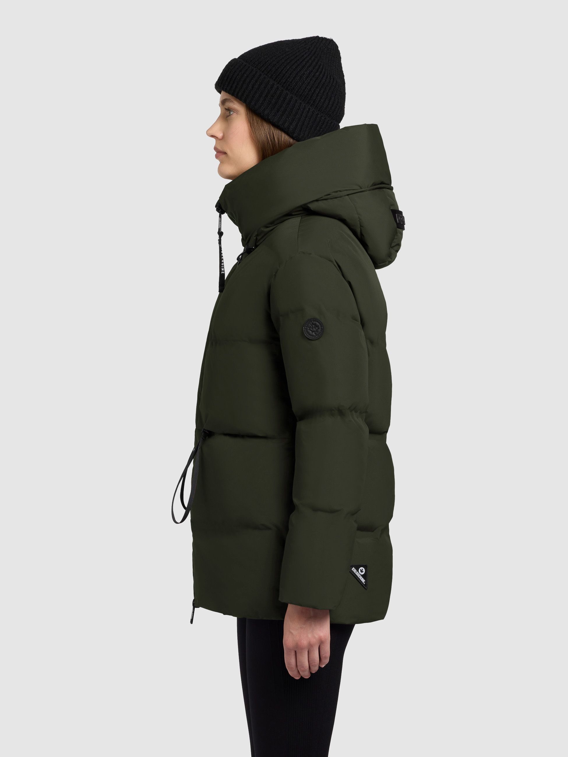 khujo Winterjacke Winterjacke ELLIS Damen wattiert mit Kapuze warm, wattiert, wasserabweisend, mit Kapuze