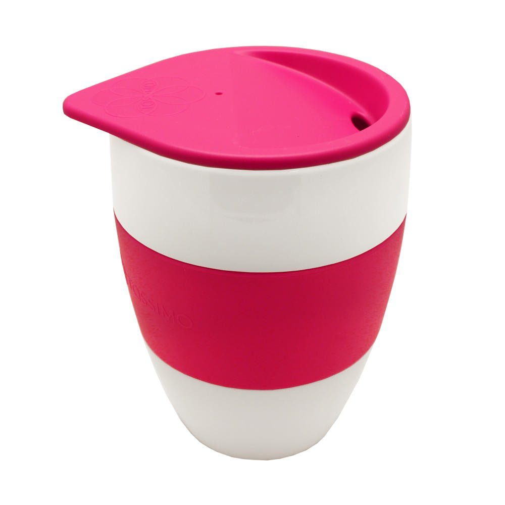 KOZIOL Coffee-to-go-Becher TASSIMO Aromabecher To Go Pink, Kunststoff