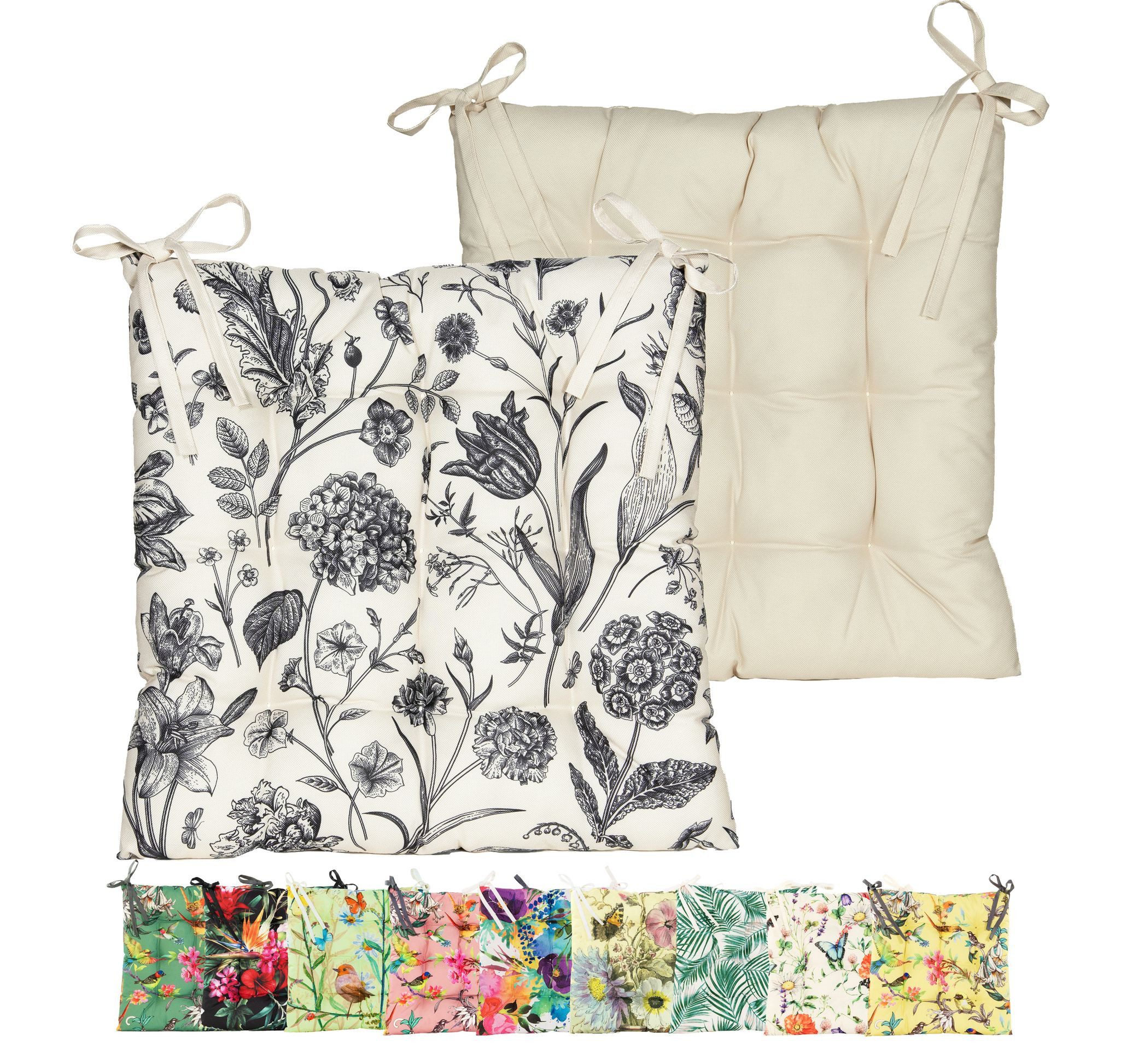 JACK Stuhlkissen JACK Motiv Outdoor Wende Stuhlkissen 38x38cm Lounge Kissen günstig online kaufen