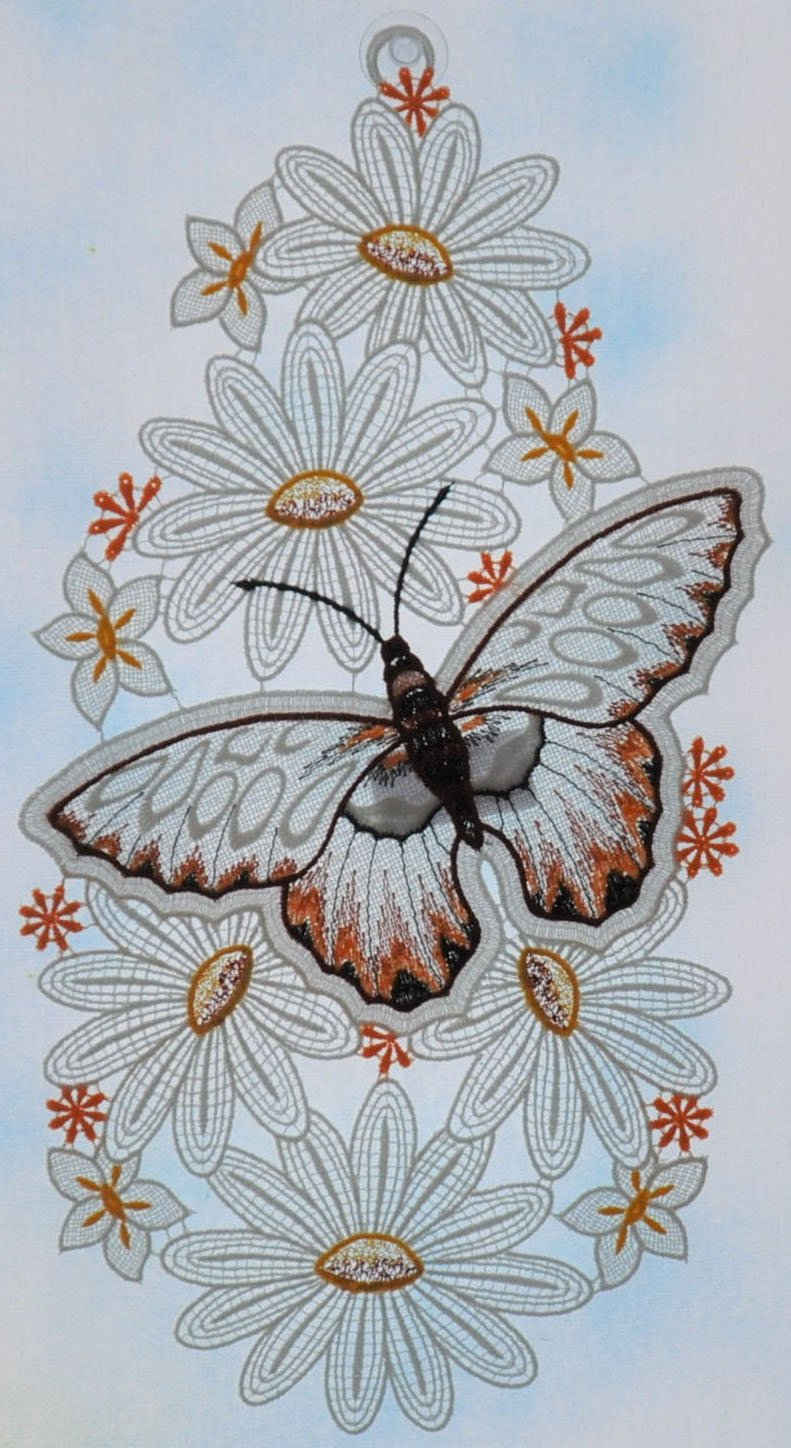 Stickereien Plauen Fensterbild »Schmetterling«