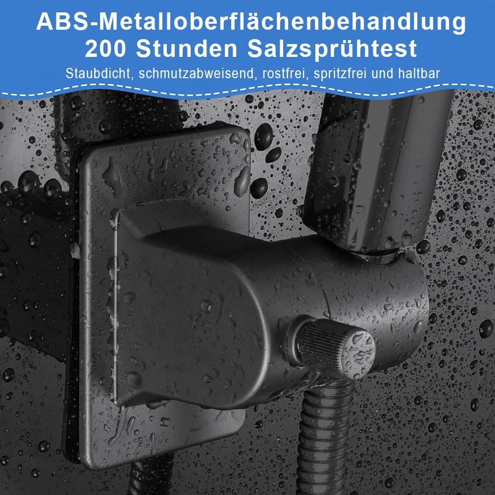 AFKSMILE Brausehalter Verstellbarer Duschkopfhalter mit stark haftendem Klebepad Ohne Bohren, Wandhalterung für Duschkopf, Tragkraft max. 5 kg, Wasserdicht