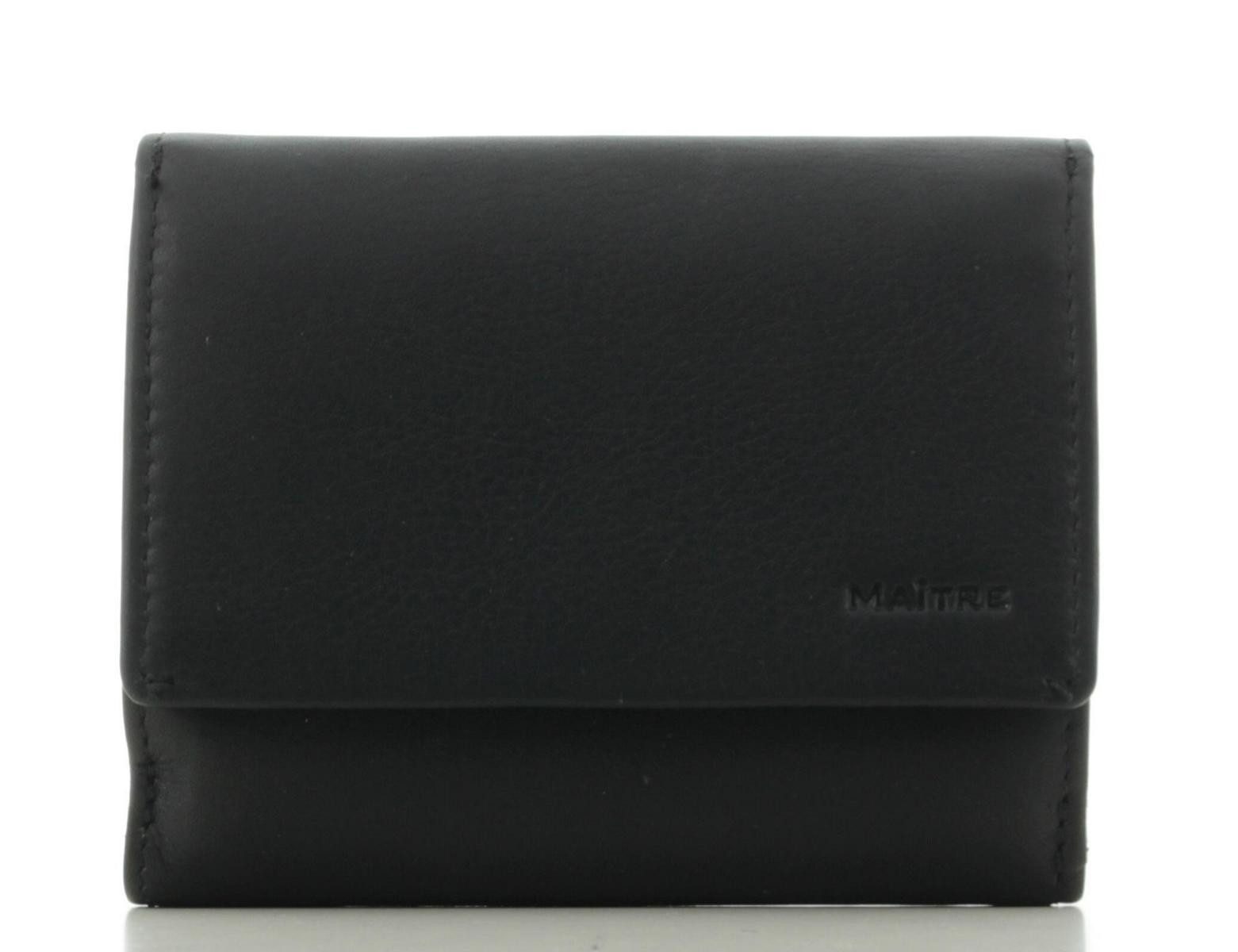 Maître Geldbörse Münzbörse Herrenportmonnaie Geldbörse Börse Leder Altherrenbörse 10,7 (1 Stück, 1-tlg., B/H/T)ca. 9/3/10,7 cm), grosszügige Fächer