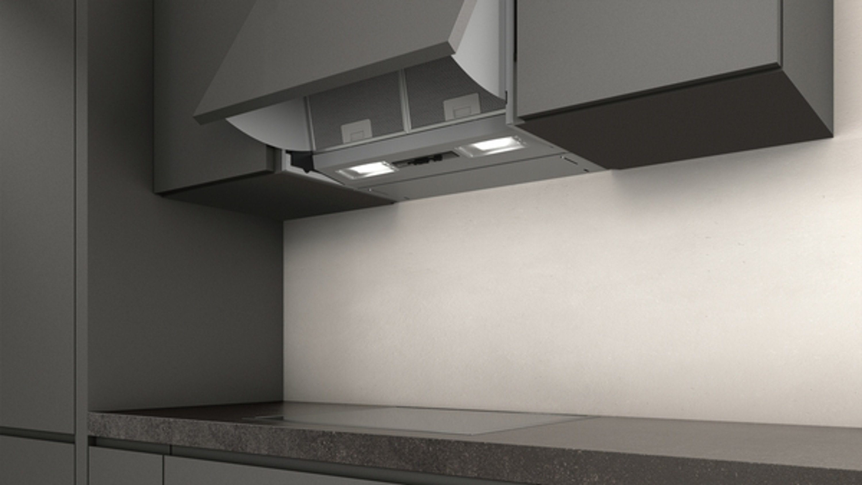 NEFF Zwischenbauhaube D64MAC1X0 Serie N 30 D64MAC1X0, 60 cm, Abluft, Umluft, Silber