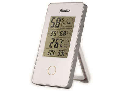 Alecto Badethermometer ALECTO Digitales Innenthermometer WS-75, weiß