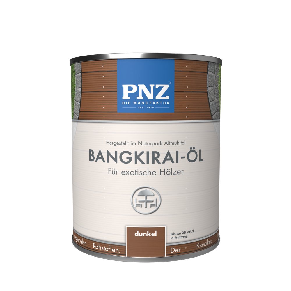 PNZ - Die Manufaktur Hartholzöl Bangkirai-Öl, hochwirksamer Langzeitschutz für Garten & Terrassen