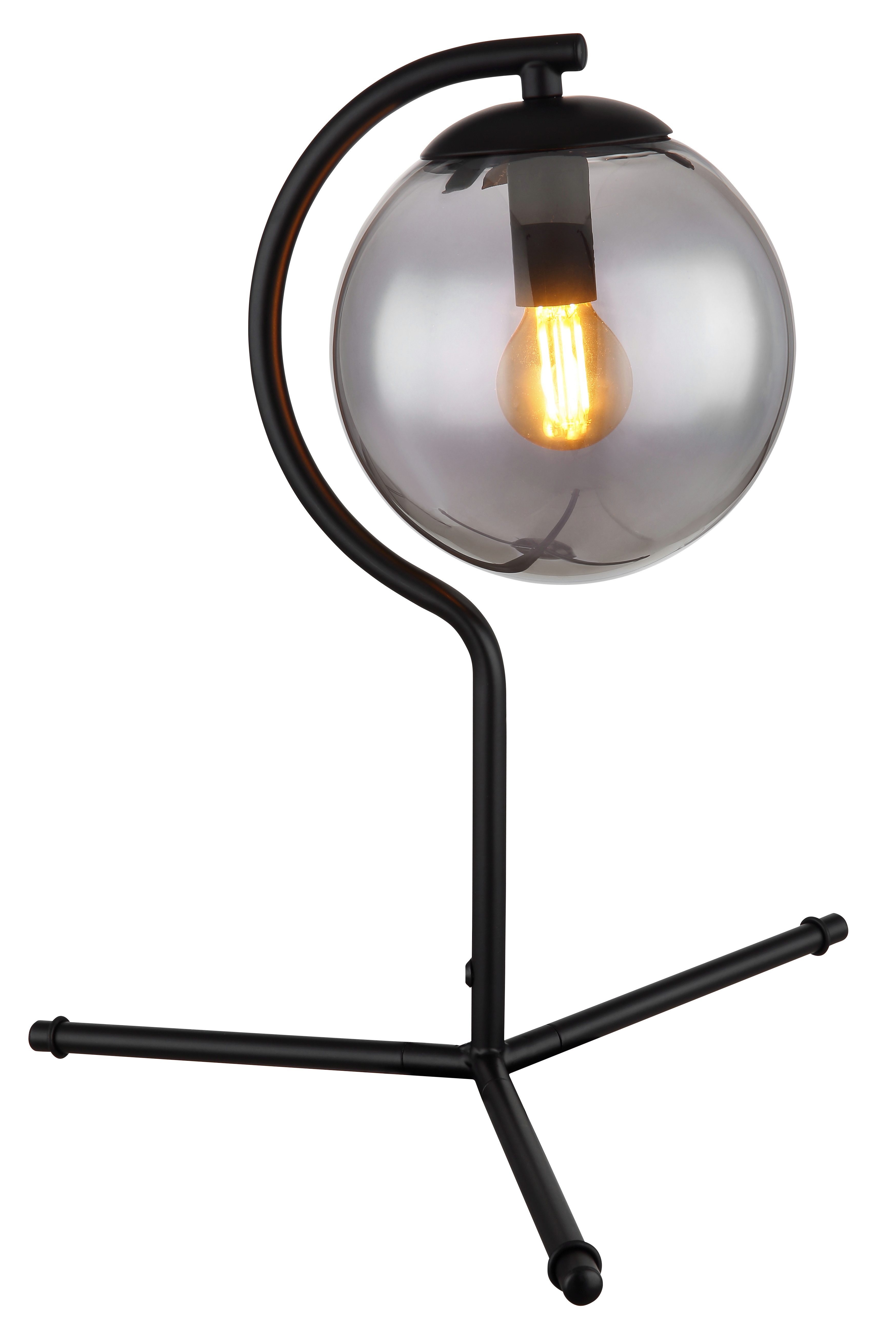 GLOBO LIGHTING Tischleuchte PORRY, ohne Leuchtmittel, Tischlampe Nachttischlampe Deko-Tischleuchte Schlafzimmer