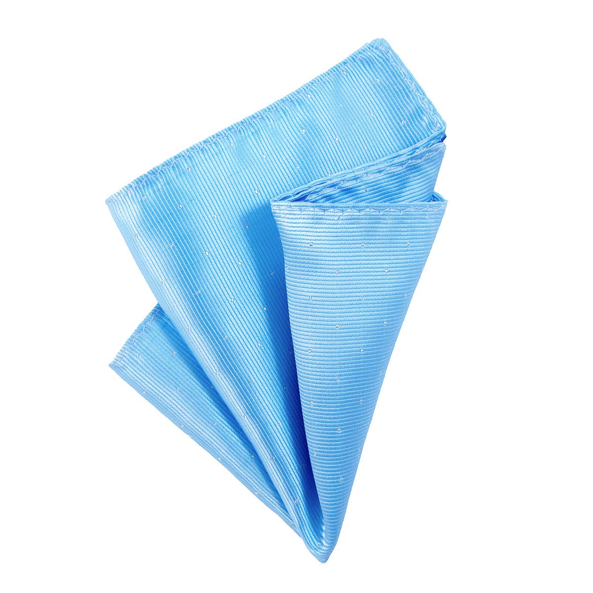 Einstecktuch DonDon Herren Hanky mit silbernen Punkten