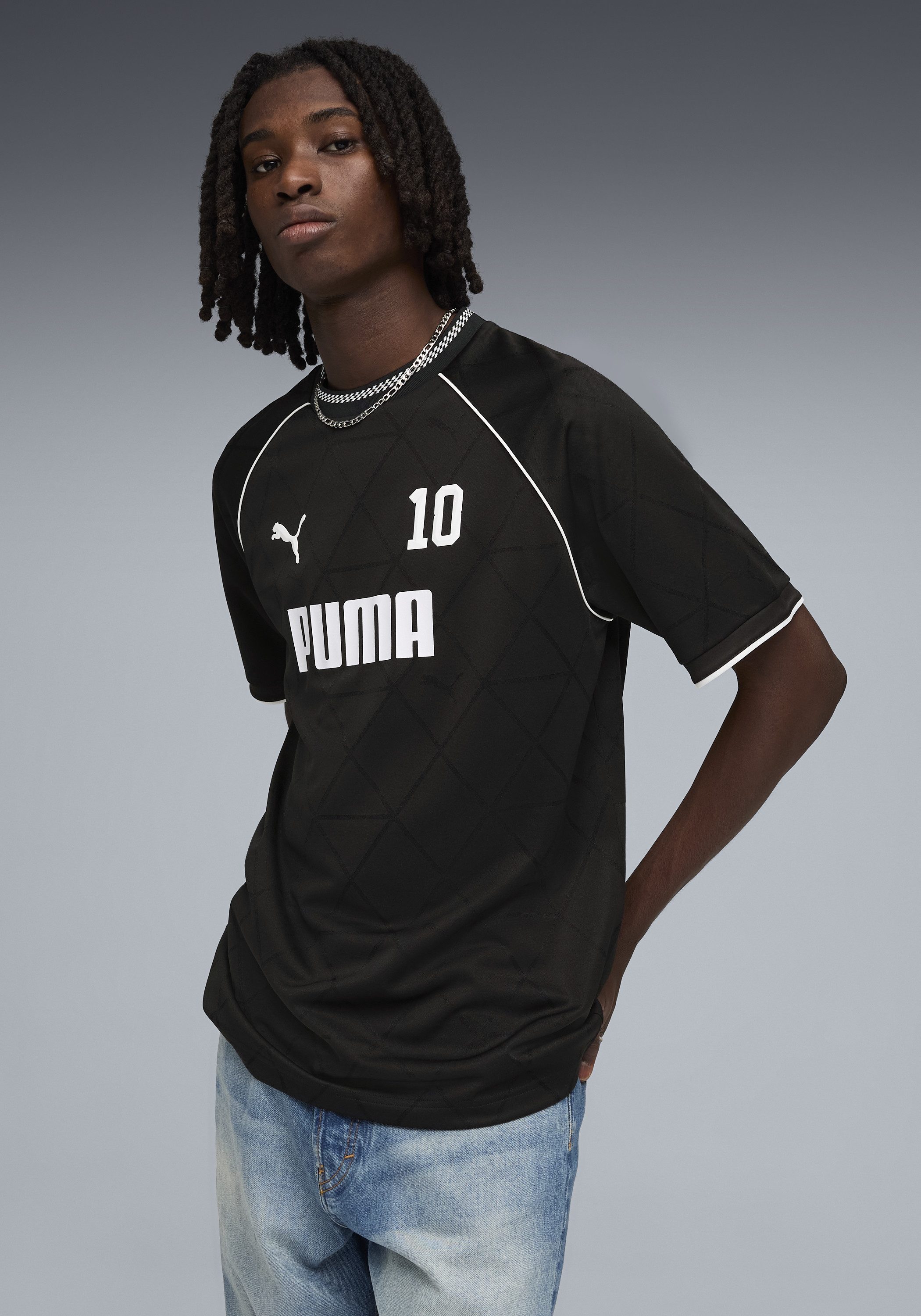 PUMA T-Shirt SPORT PINNACLE FOOTBALL JERSEY atmungsaktives Material, mit DryCELL-Technologie