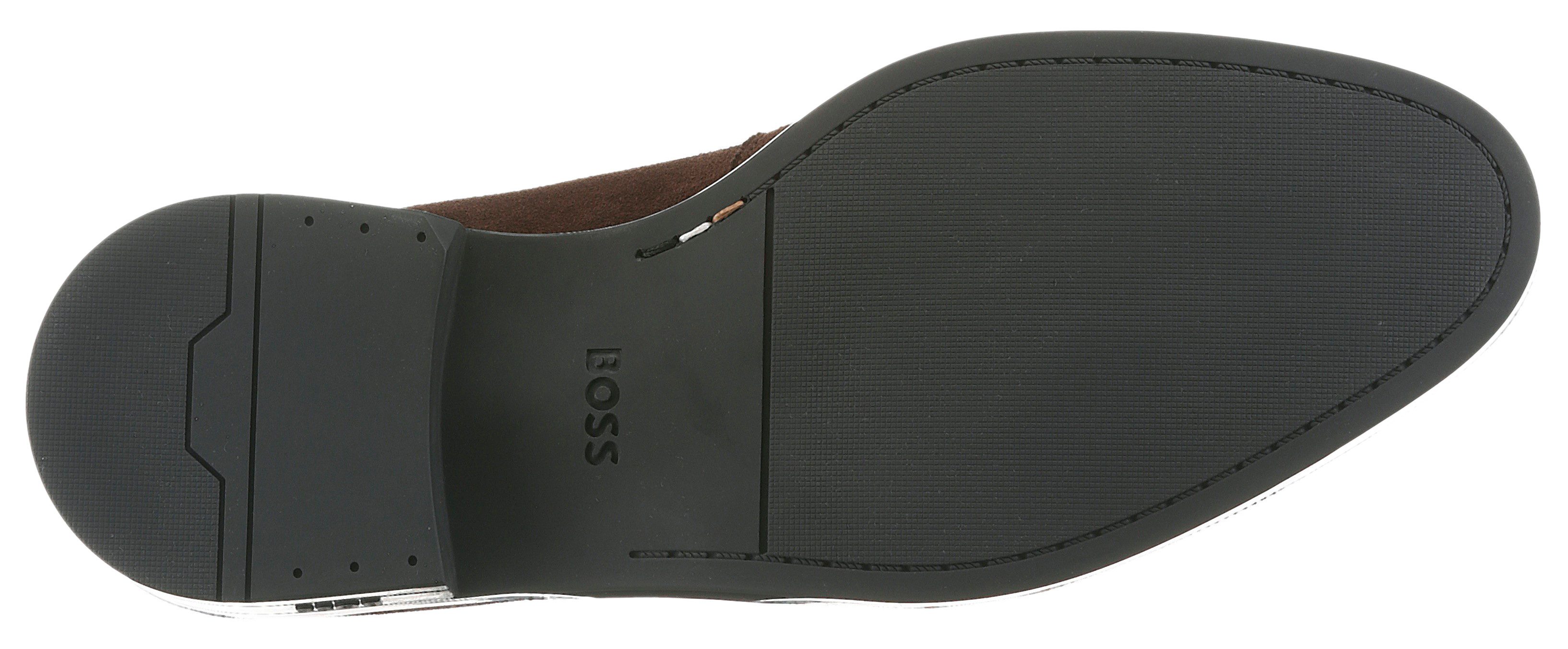 BOSS Tayil_Loaf Slipper Loafer, Halbschuh, Schlupfschuh, Business-Schuh mit Blockabsatz