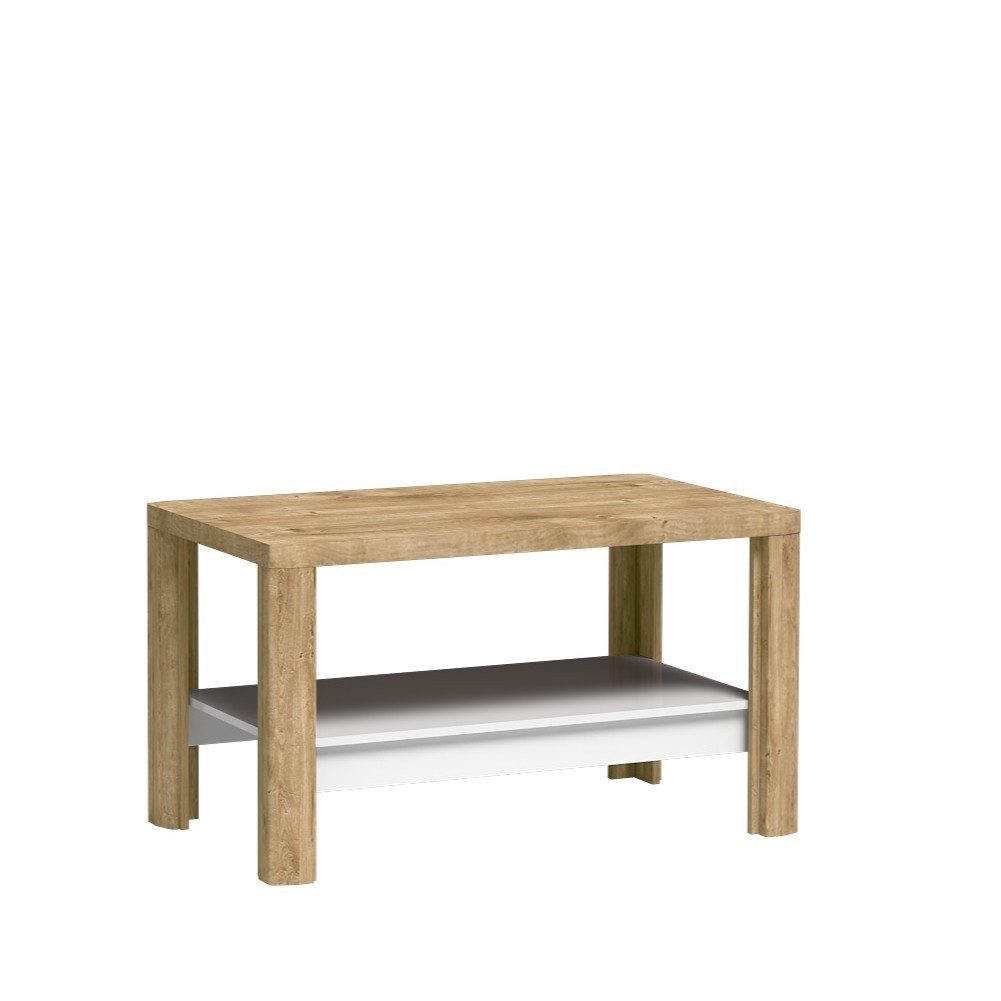 Masseno Couchtisch VARUS 110 cm Kaffeetisch Eichefarben