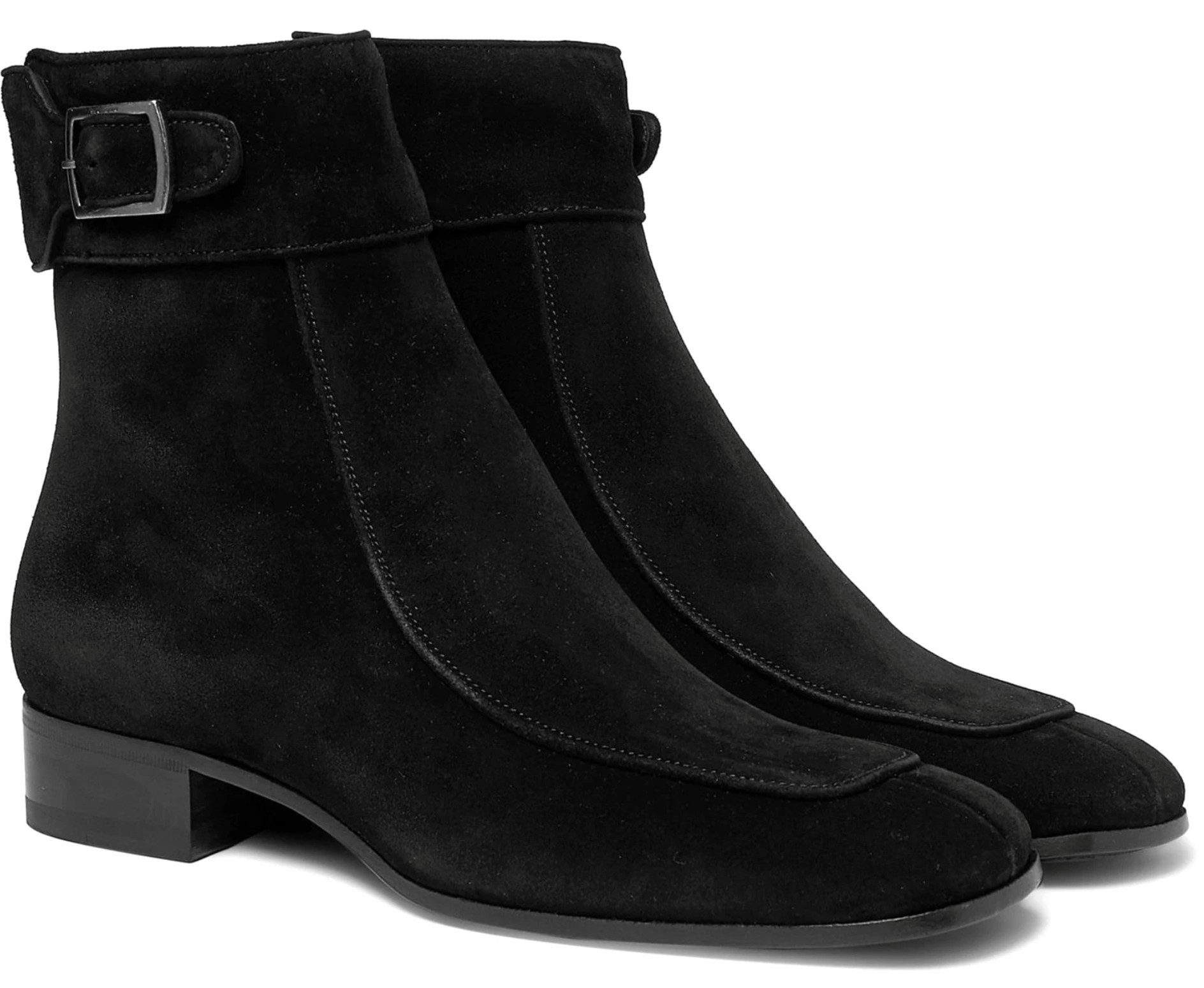 YVES SAINT LAURENT MILES 30 Suede Boots Cuban Heel Stiefeletten Ankleboots selbstbewusste Silhouette mit subtiler Rock-Attitüde