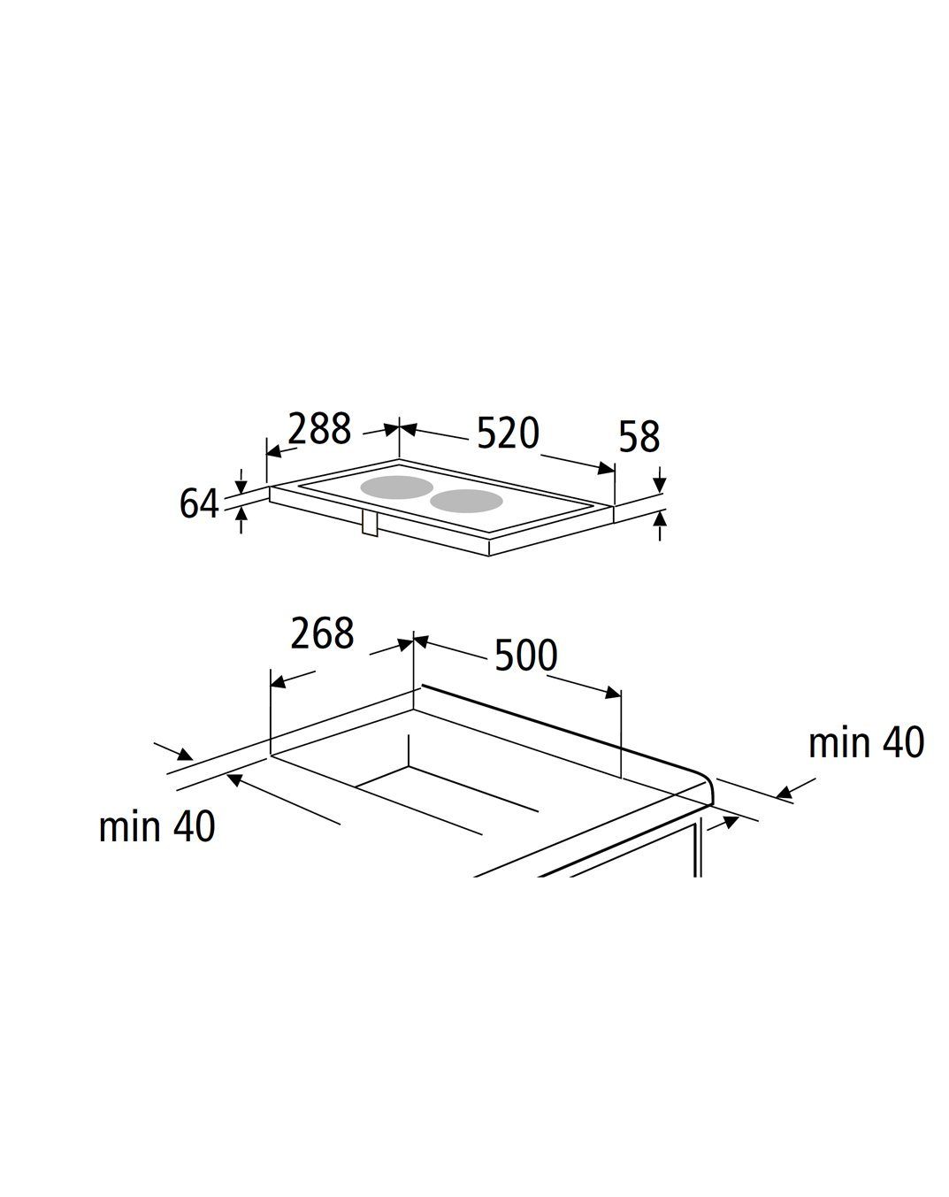 PKM Doppelkochplatte EB-DCF-2X Doppelkochplatte 9 Heizstufen Kindersicherung Timer, Sensor Touch Control