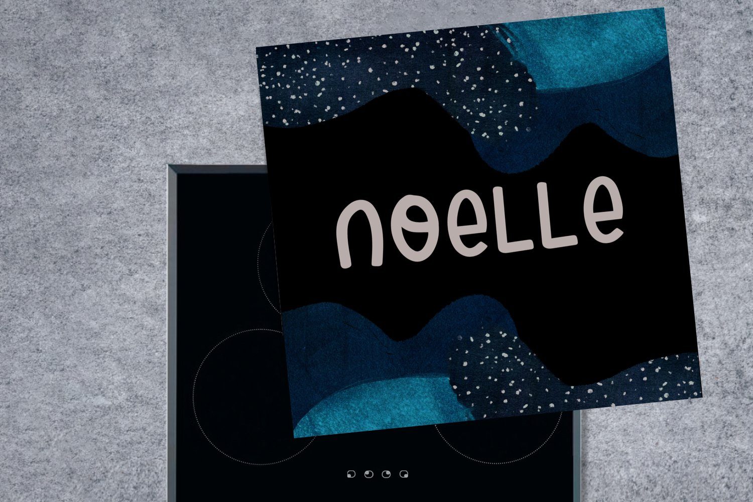 Noelle (1 Mädchen, Arbeitsplatte küche Ceranfeldabdeckung, für - Herdblende-/Abdeckplatte Vinyl, Pastell tlg), MuchoWow 78x78 cm, -