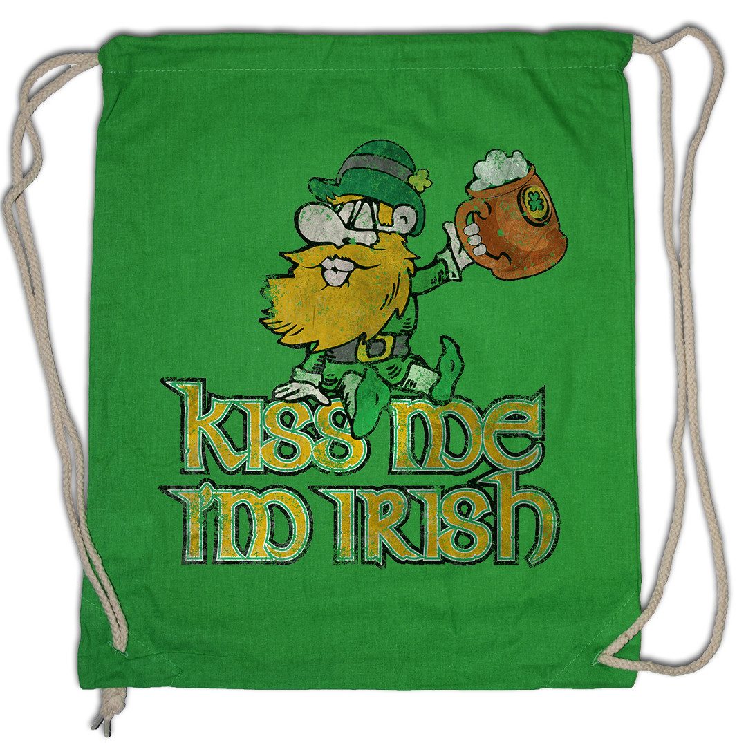 Turnbeutel Kiss Me I'm Irish Vintage Turnbeutel Cloverleaf Irland Ireland