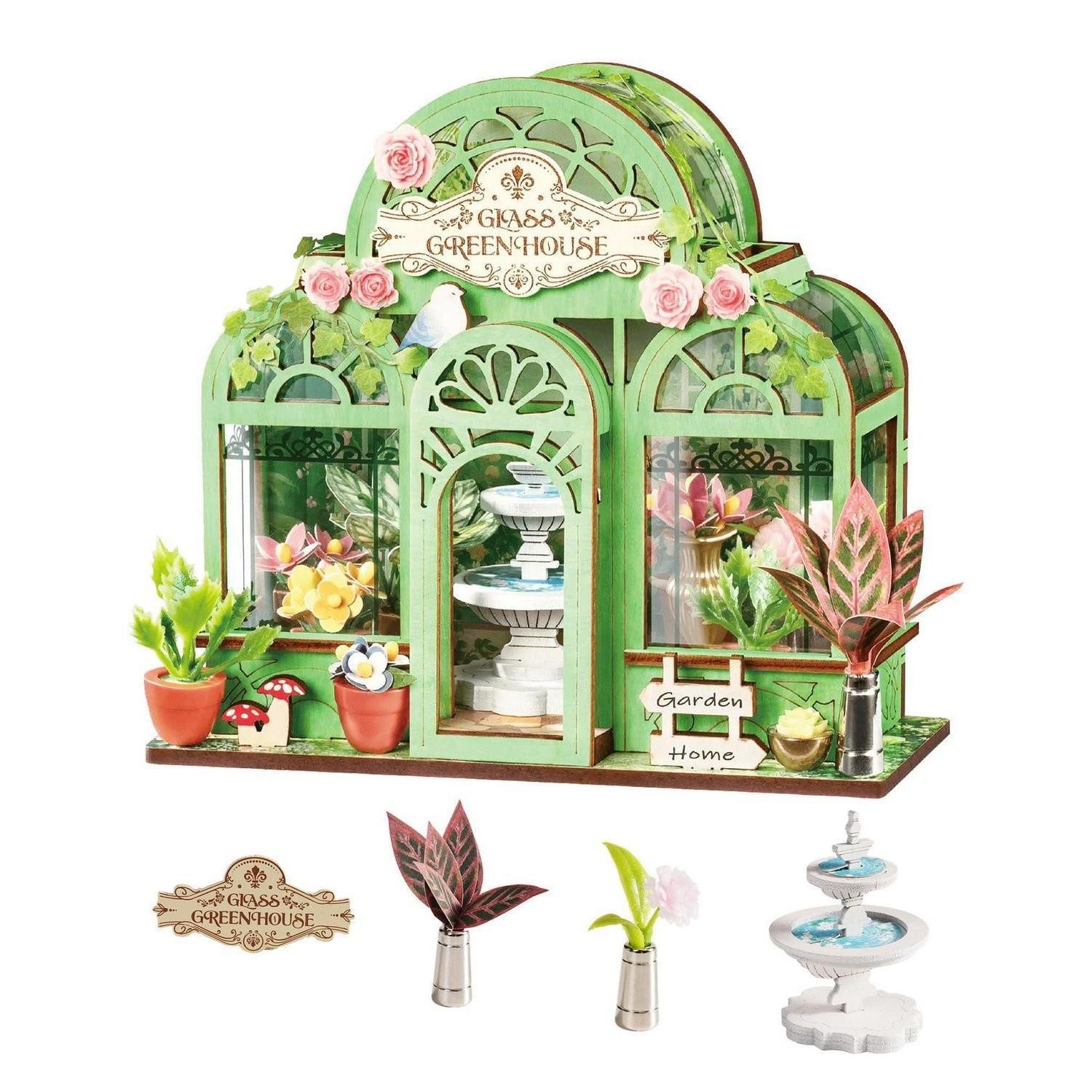 LuxusKollektion Kreativset Mini Haus Green Fountain Garden