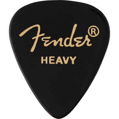 Fender Plektrum, Picks 351 Black heavy - Plektren Set