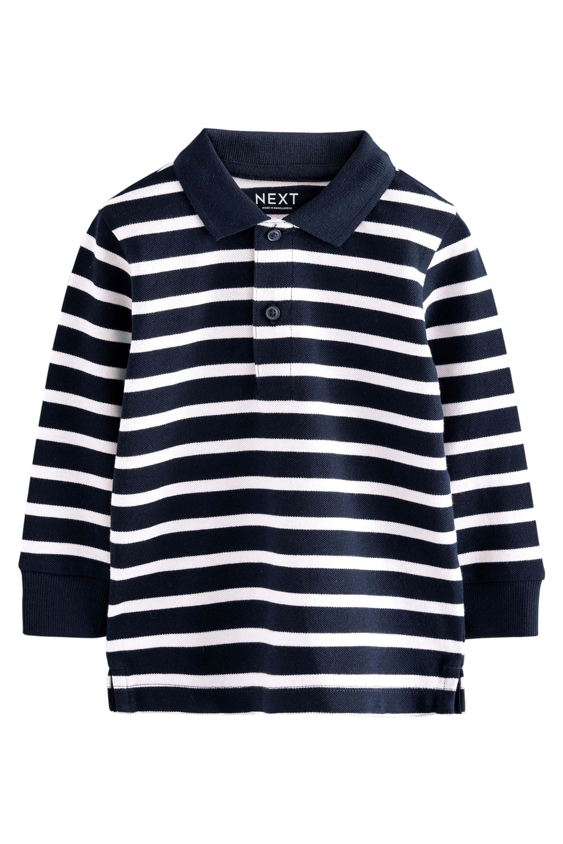 Next Langarm-Poloshirt Langärmeliges Polo-Shirt (1-tlg) günstig online kaufen