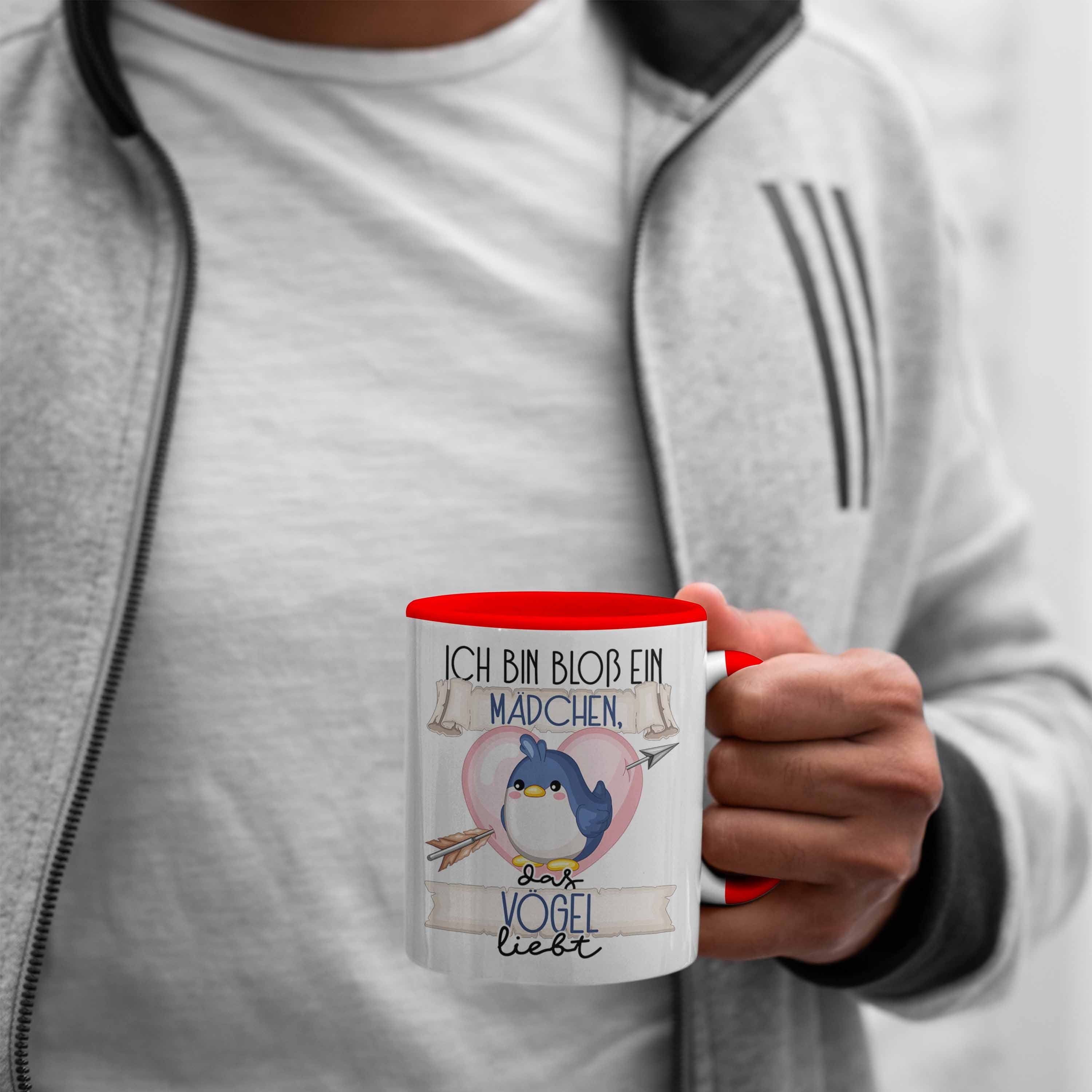 Ein Vogel Vögel Tasse Bloß Mädchen Ich Rot V Tasse Frauen Trendation Bin Das Geschenk Liebt