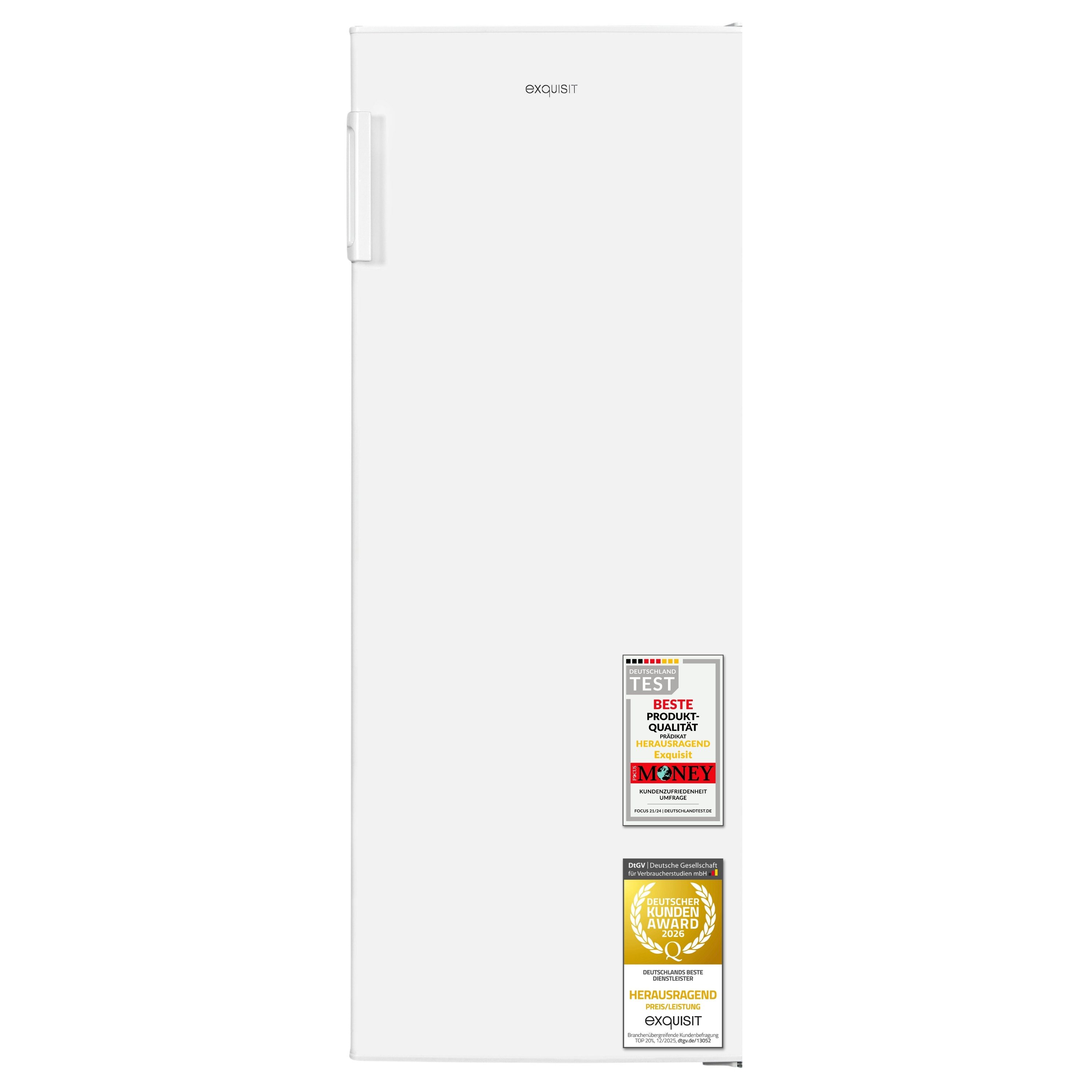 exquisit Gefrierschrank GS5230-H-040D, 142.6 cm hoch, 54.4 cm breit, 4* Gefrieren, Türanschlag wechselbar, Temperraturregelung