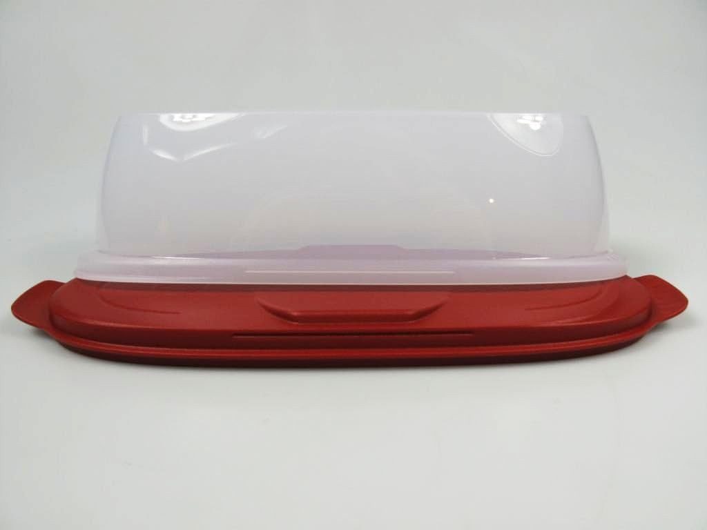 TUPPERWARE Vorratsdose Tupperware Wursttheke Wurstbox rot, Bonboniere
