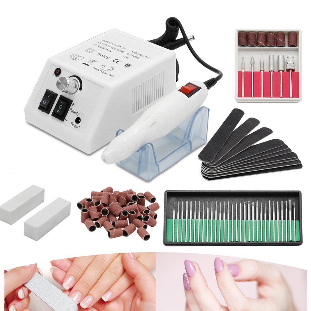 TolleTour Maniküre-Pediküre-Set Pediküre Elektrische Nagelfräser Maniküre Nagelfeile Fußpflegegerät