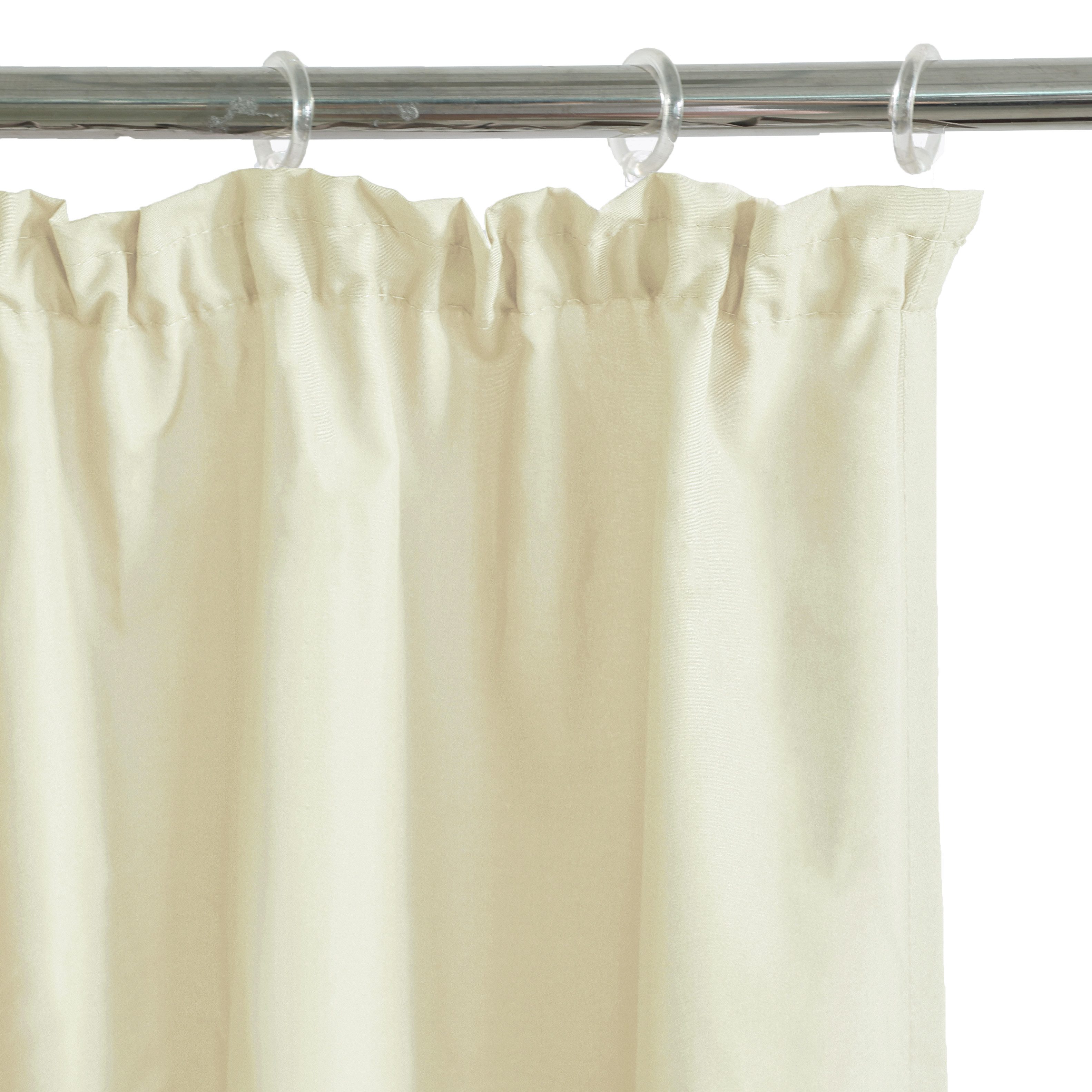 Bruno Banani Vorhang Lagan (2 St), Kräuselband, blickdicht, Polyester, 2-er Set, gewebt, Microfaser, versch. Größen, einfarbig, Bestseller