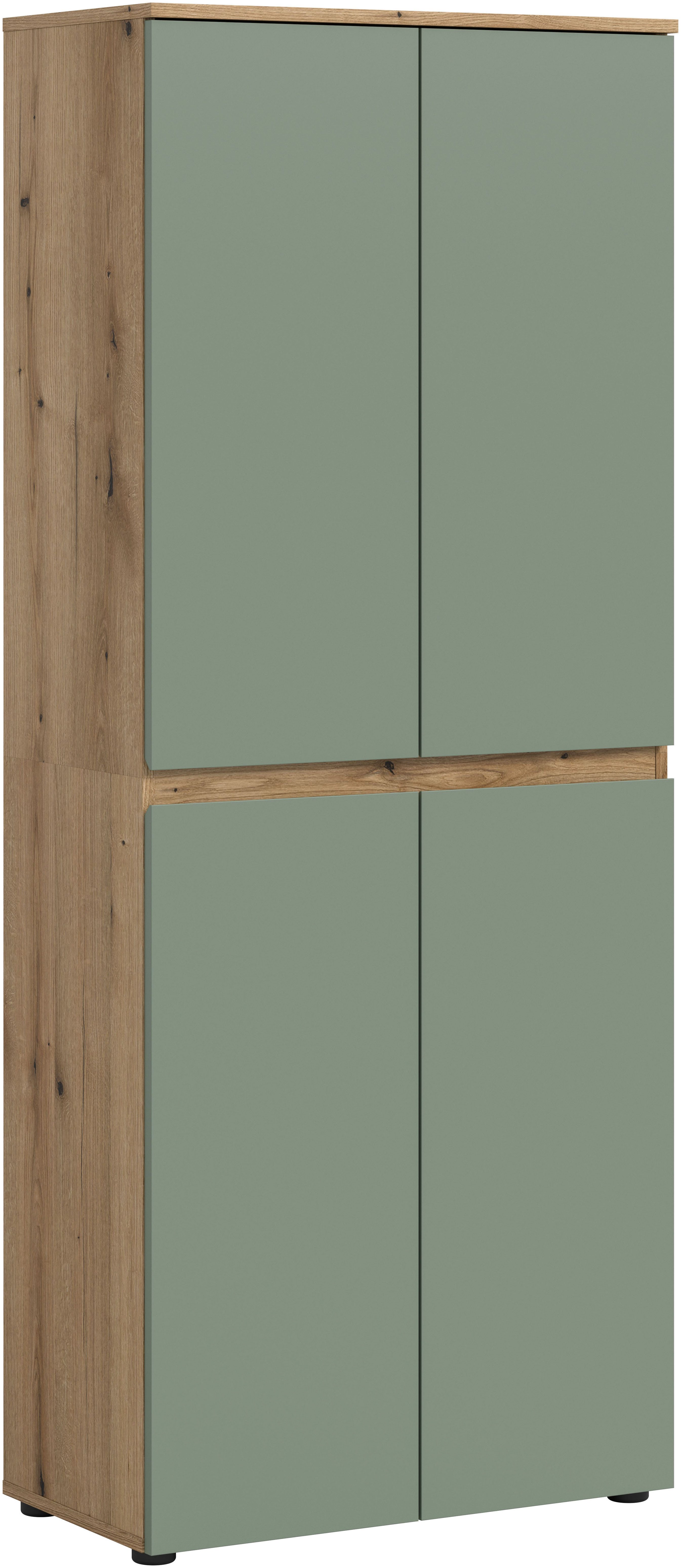 Home affaire Mehrzweckschrank CIPELA, 70x175 cm, viel Stauraum, variable Einlegeböden, Kleiderstange (1-St., in vielen verschiedenen Trendfarben verfügbar) Schuhschrank, Kleiderschrank, Universalschrank, Aktenschrank, Schrank