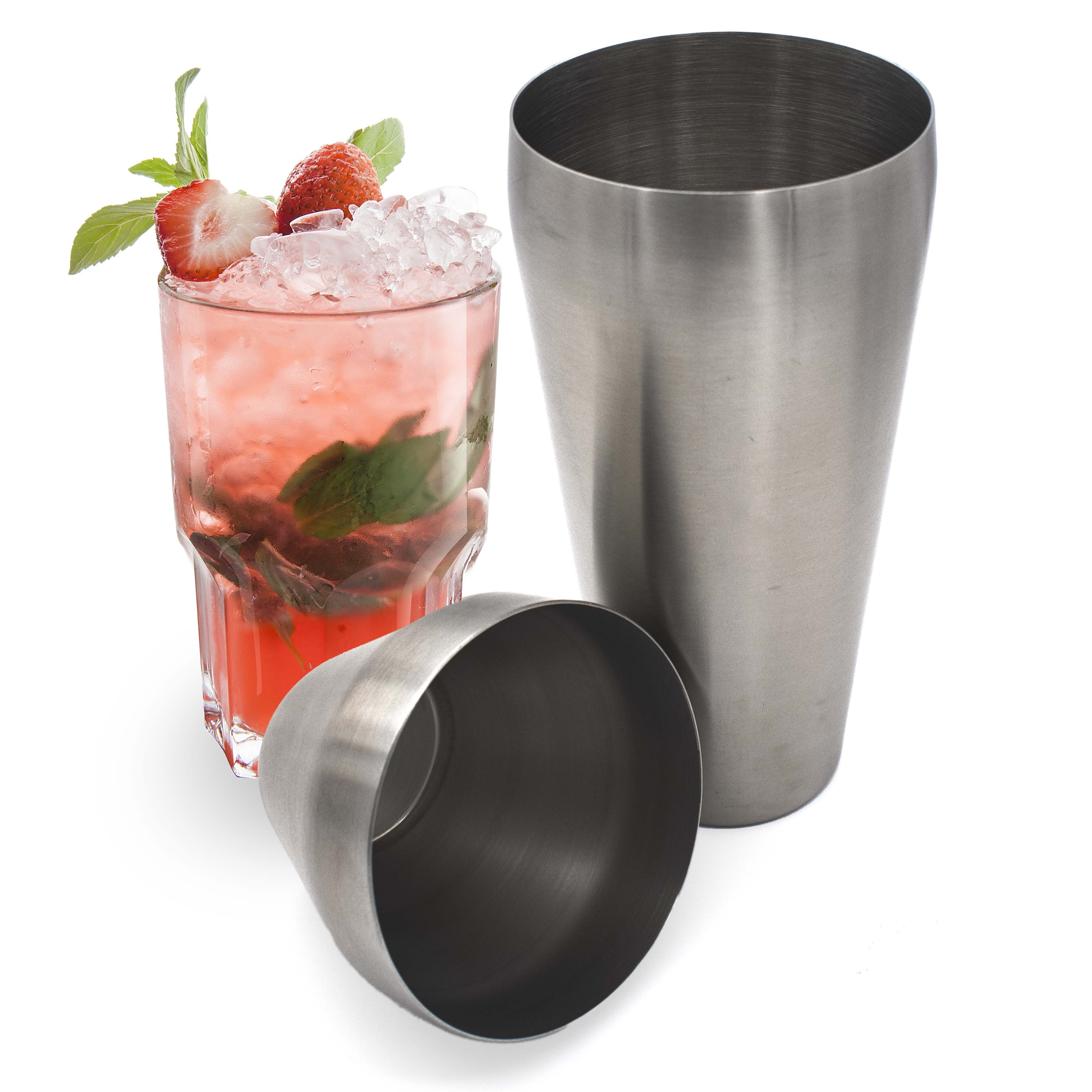 wisefood Cocktail Shaker Cocktailshaker 2Teilig aus Metall 700ml
