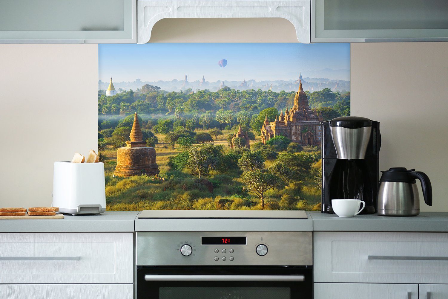 III, Ebene (1-tlg) Bagan Tempel Wallario von in Küchenrückwand der