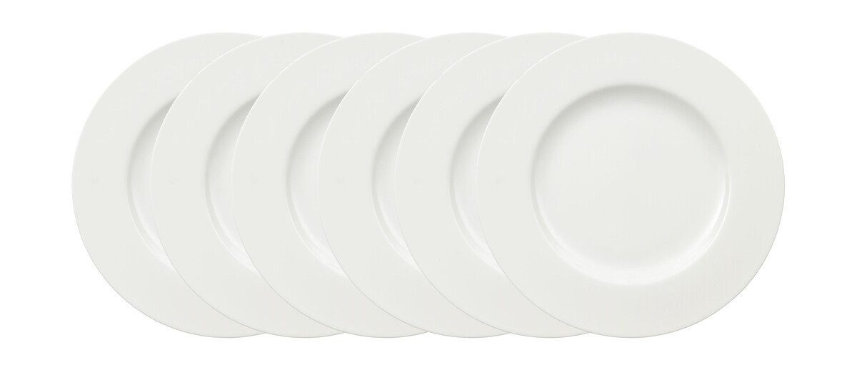 Villeroy & Boch Speiseteller Speiseteller 27,5 cm Royal weiß 6-tlg.