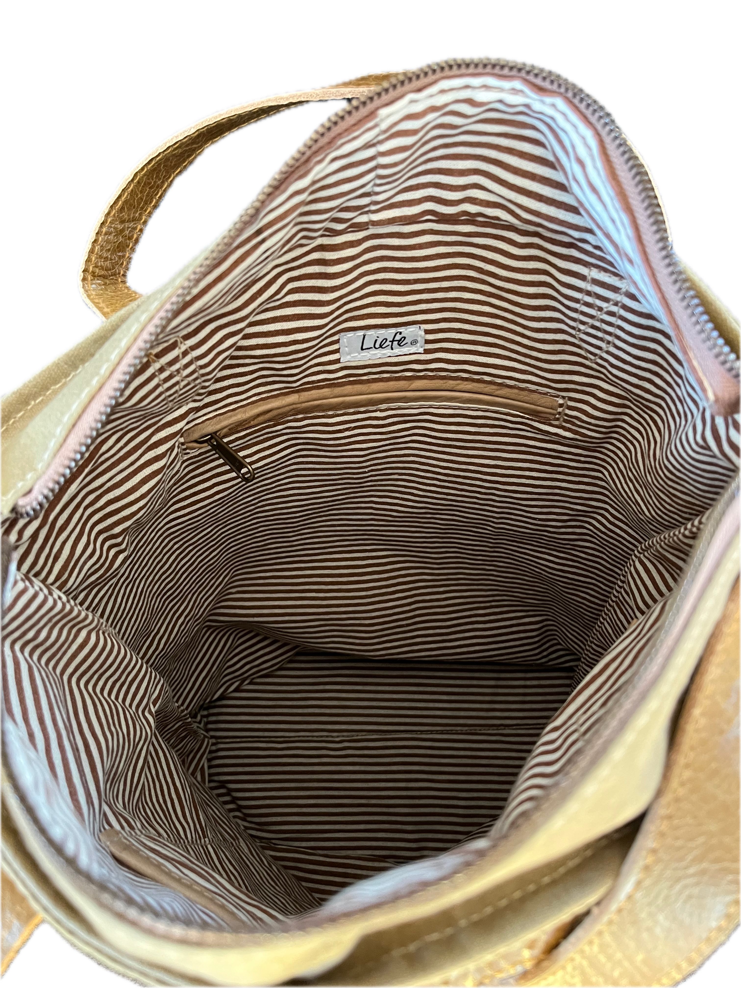 LK Trend & Style Shopper Vintage BucketBag Herz schwarz dunkles Canvas (Weekender), Wiederverwendung von Canvas